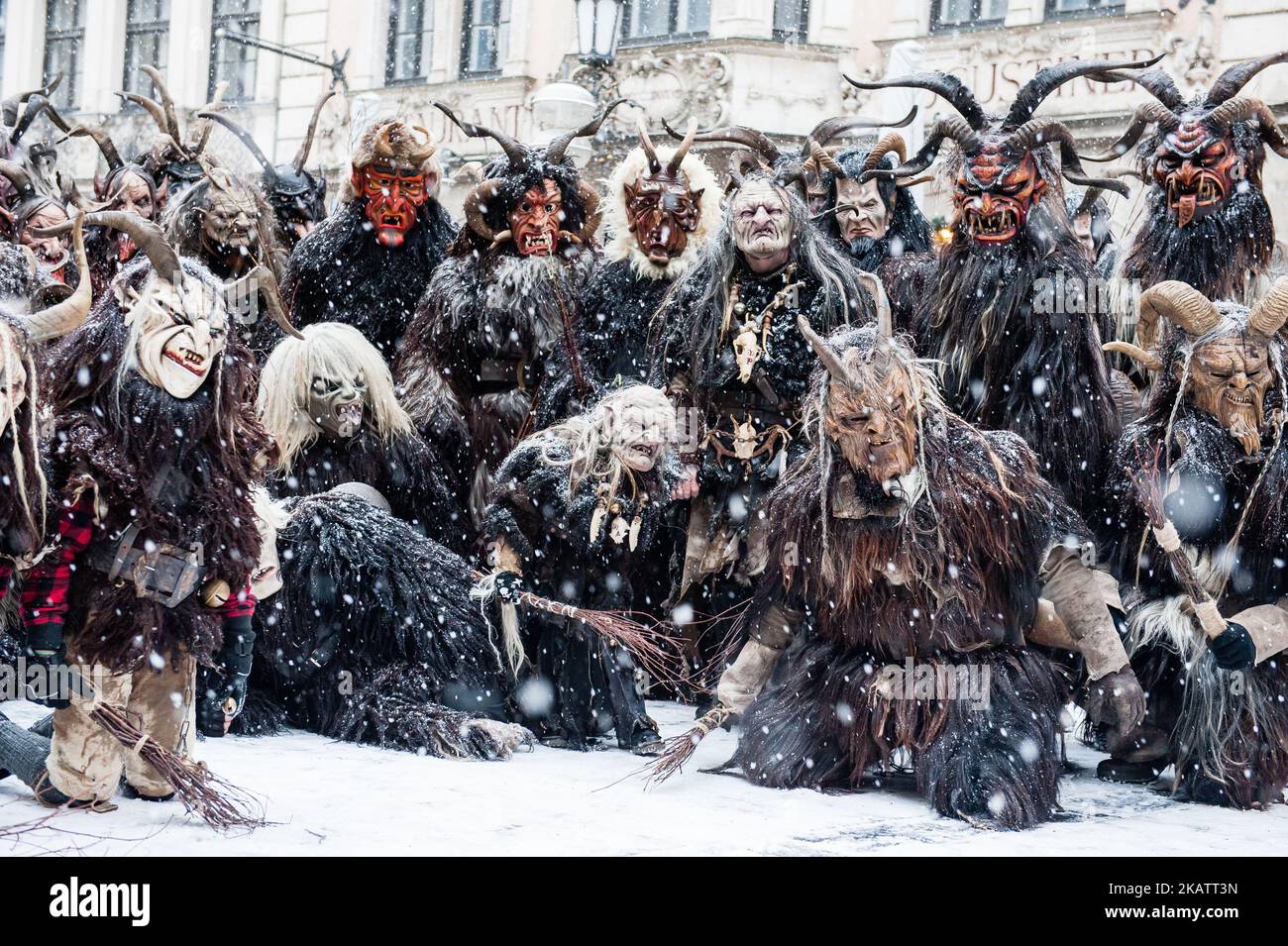 December 10th, Munich. About 300 masked beings frighten passers by