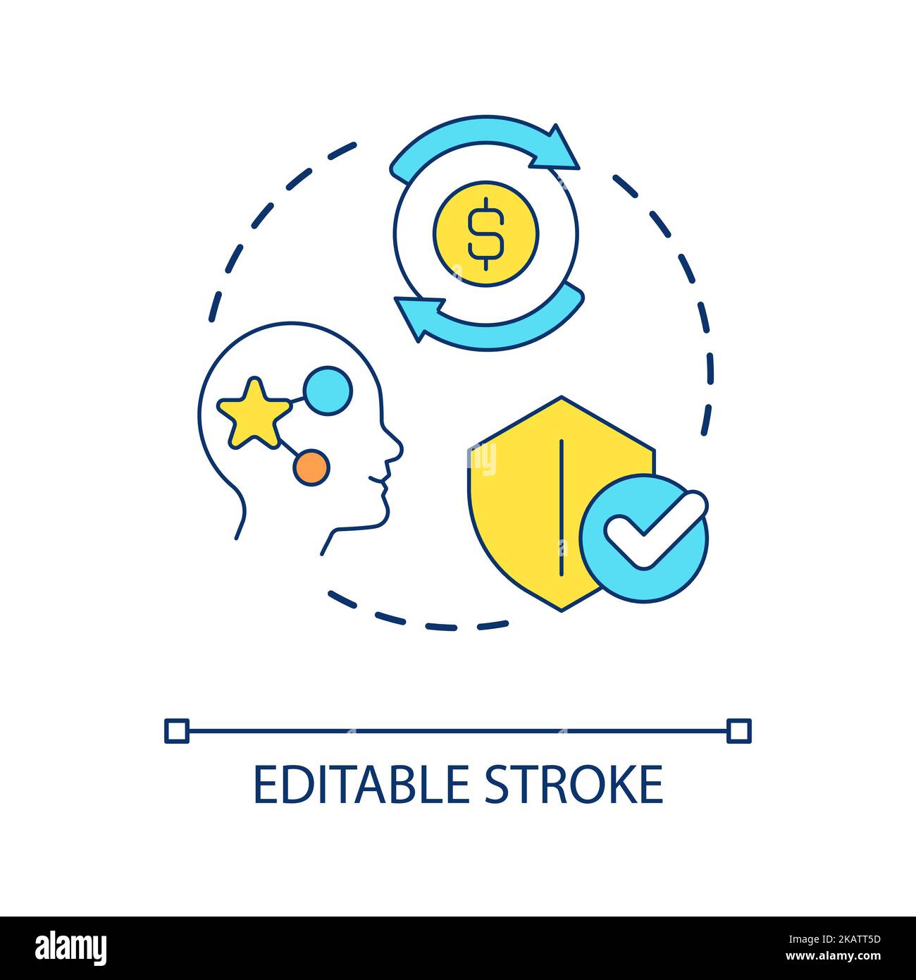 Improve financial education concept icon Stock Vector Image & Art - Alamy