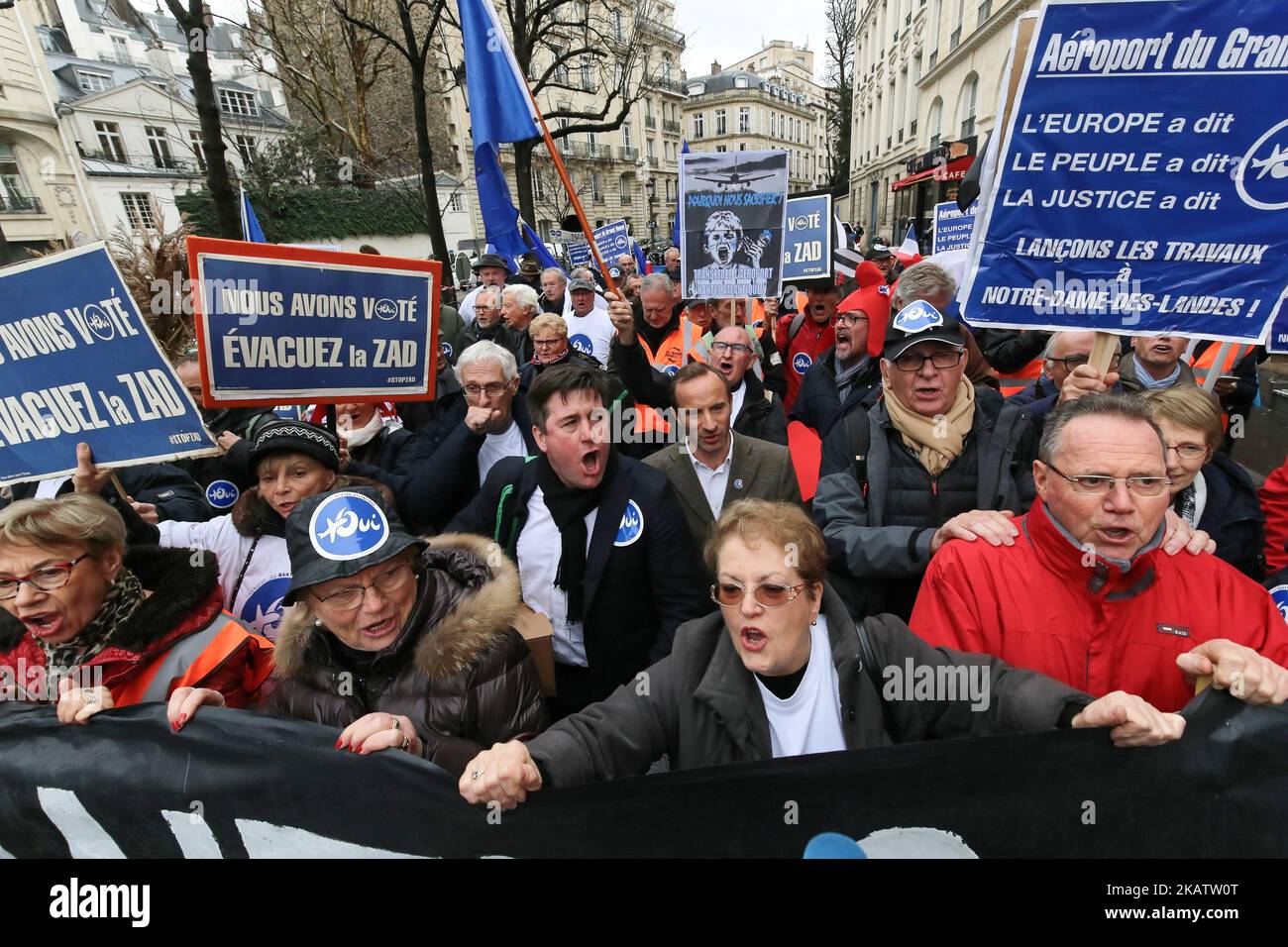 People take part in a demonstration in support of the controversial