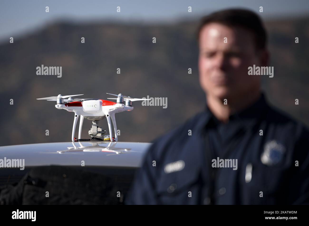 Los angeles fire drone hires stock photography and images Alamy