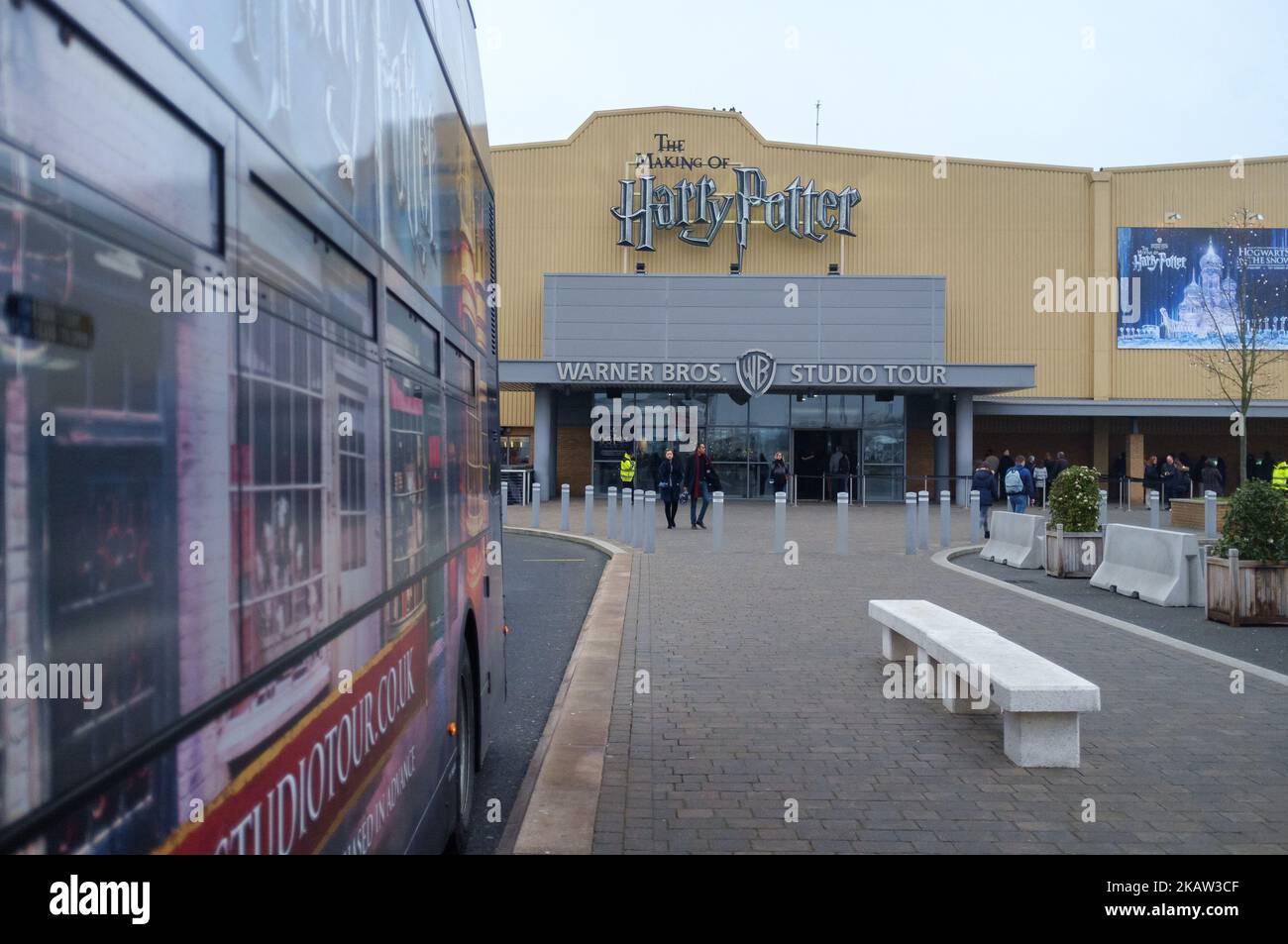 Entrance of the Warner Bros' Harry Potter studio in Watford, London, United Kingdom, on 9 January 2018.(Photo by Julien Mattia/NurPhoto) Stock Photo