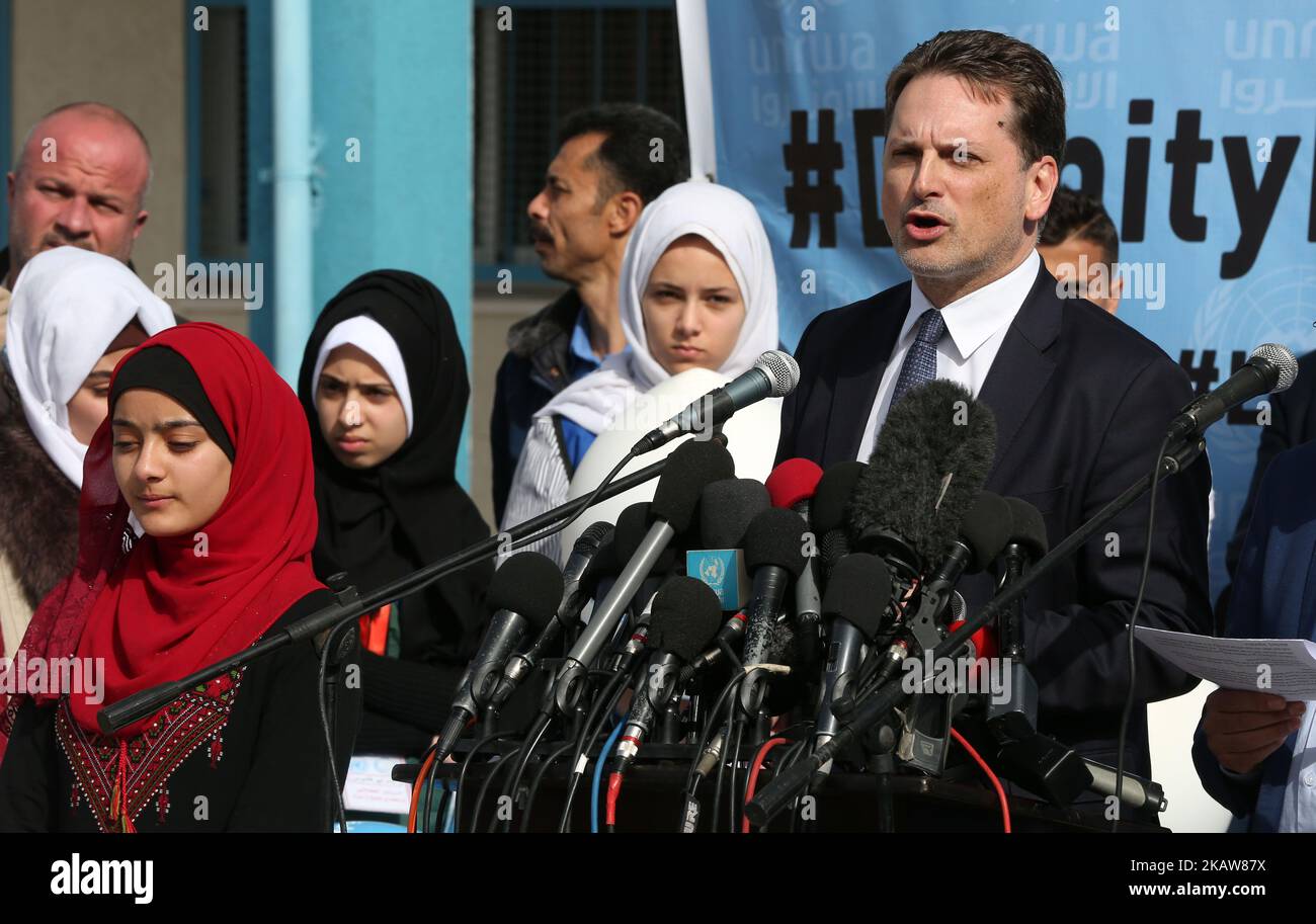 Pierre Krahenbuhl, Commissioner General for the United Nations Relief ...