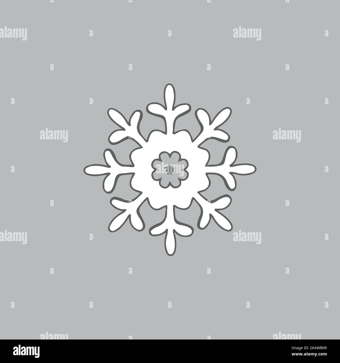 snowflake icon. Vector illustration Stock Vector Image & Art - Alamy