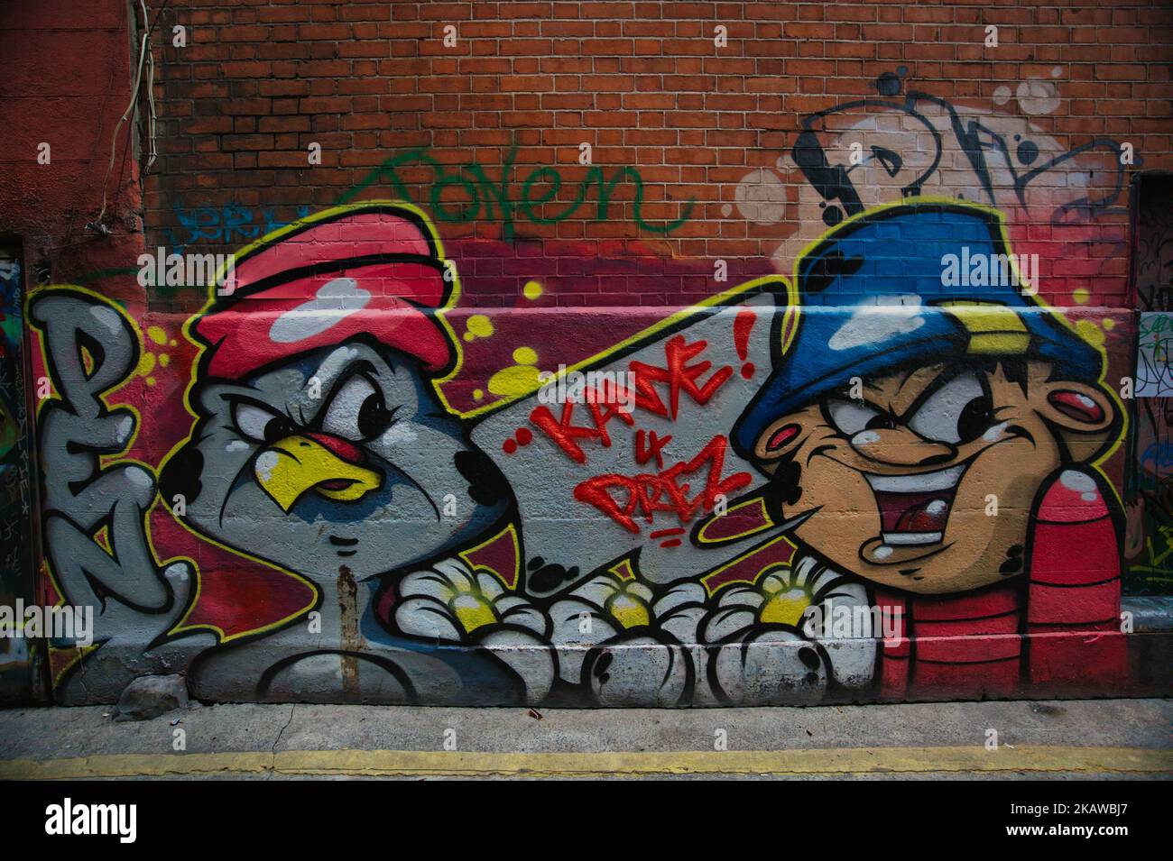 A Graffiti in a street in Dublin, Ireland Stock Photo Alamy