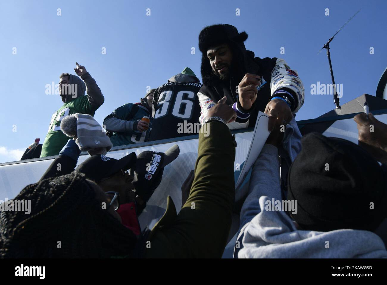 King of Prussia, PA, Fans of the Philadelphia Eagles - the NFC Championship  winner - shop for team merchandise ahead of the Super Bowl at a local  sporting goods store Credit: Don