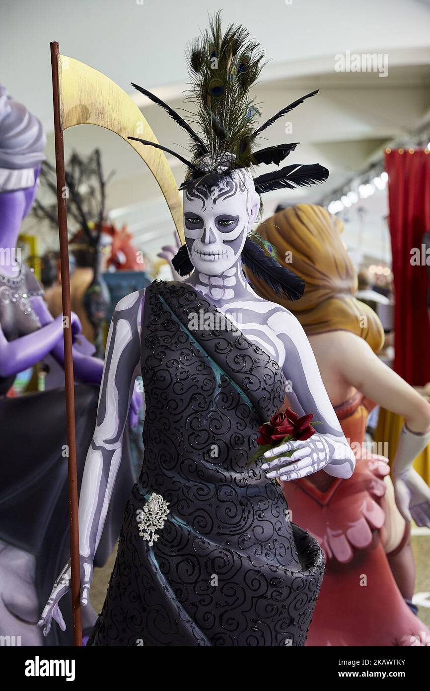 Felipe Puppet A 'ninot' (puppet) is displayed during the Ninot exhibition ahead of ...