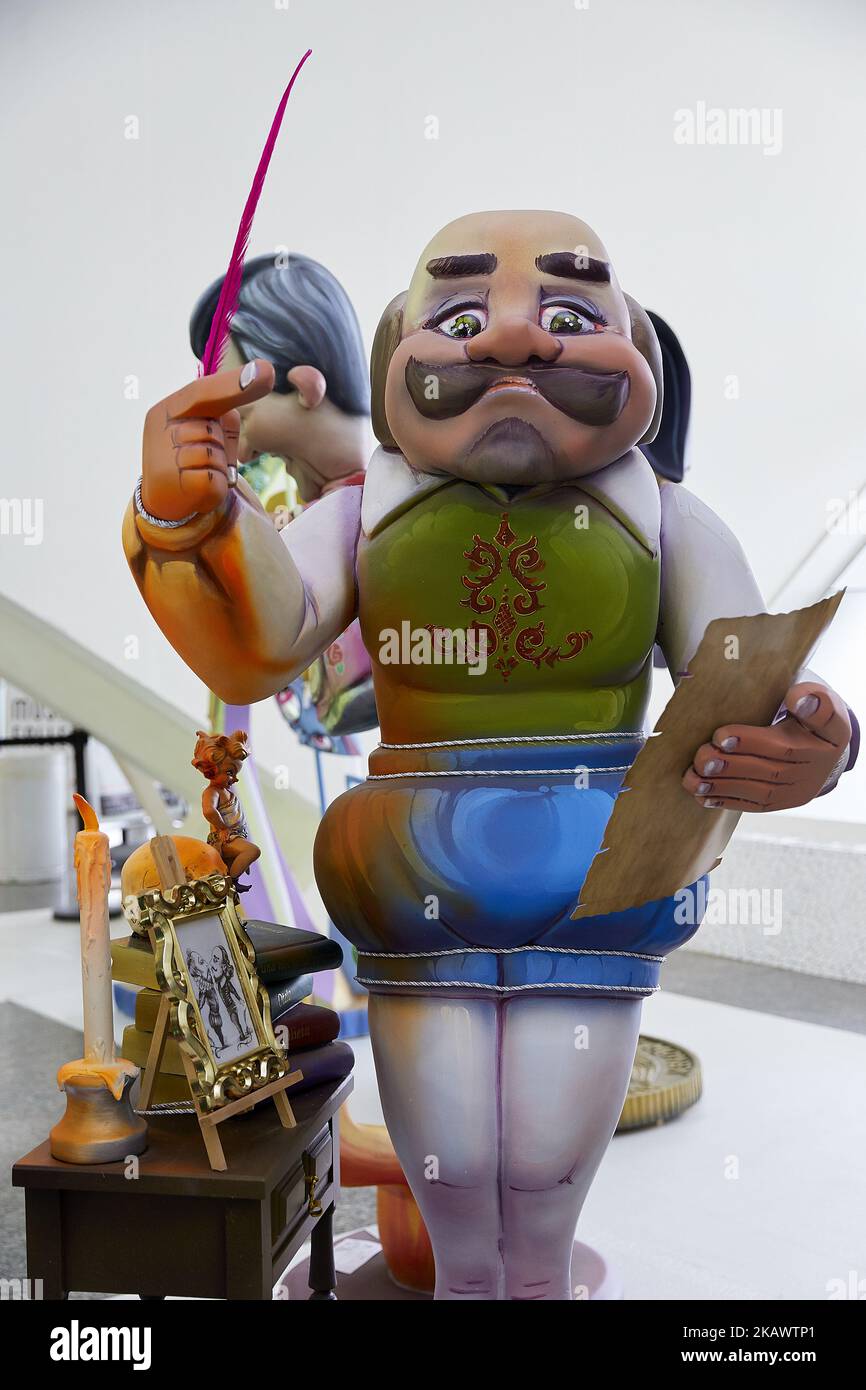 Felipe Puppet A 'ninot' (puppet) depicting English poet William Shakespeare is ...