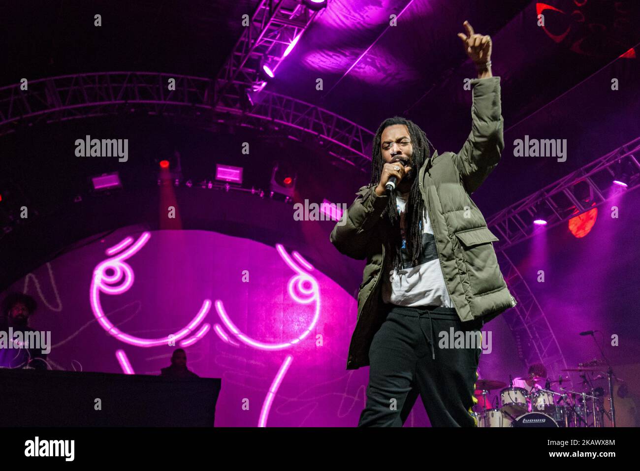 Rapper and singer D.R.A.M. performs during Air + Style Festival at
