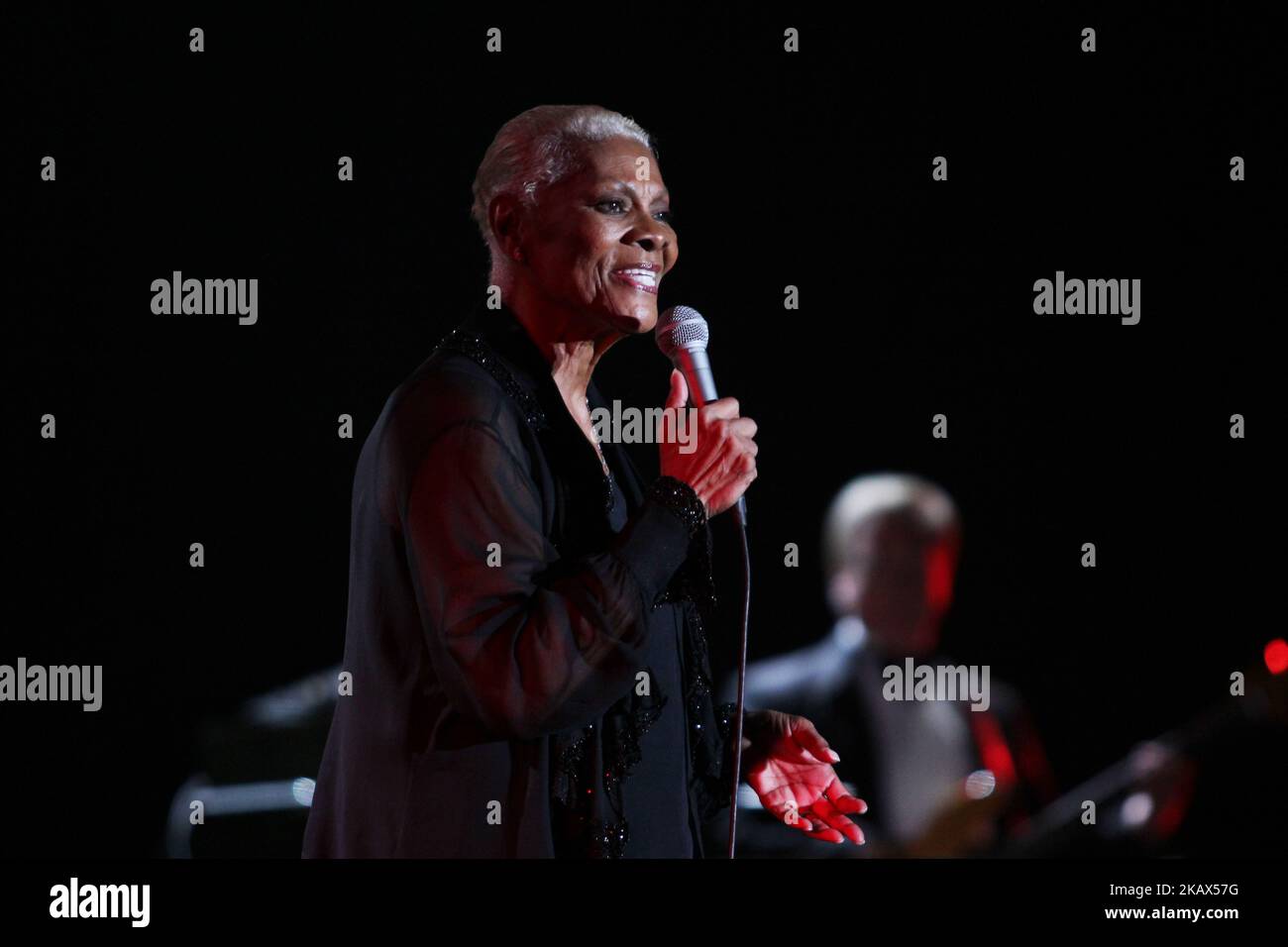 American legendary singer Dionne Warwick performs at the Java Jazz ...