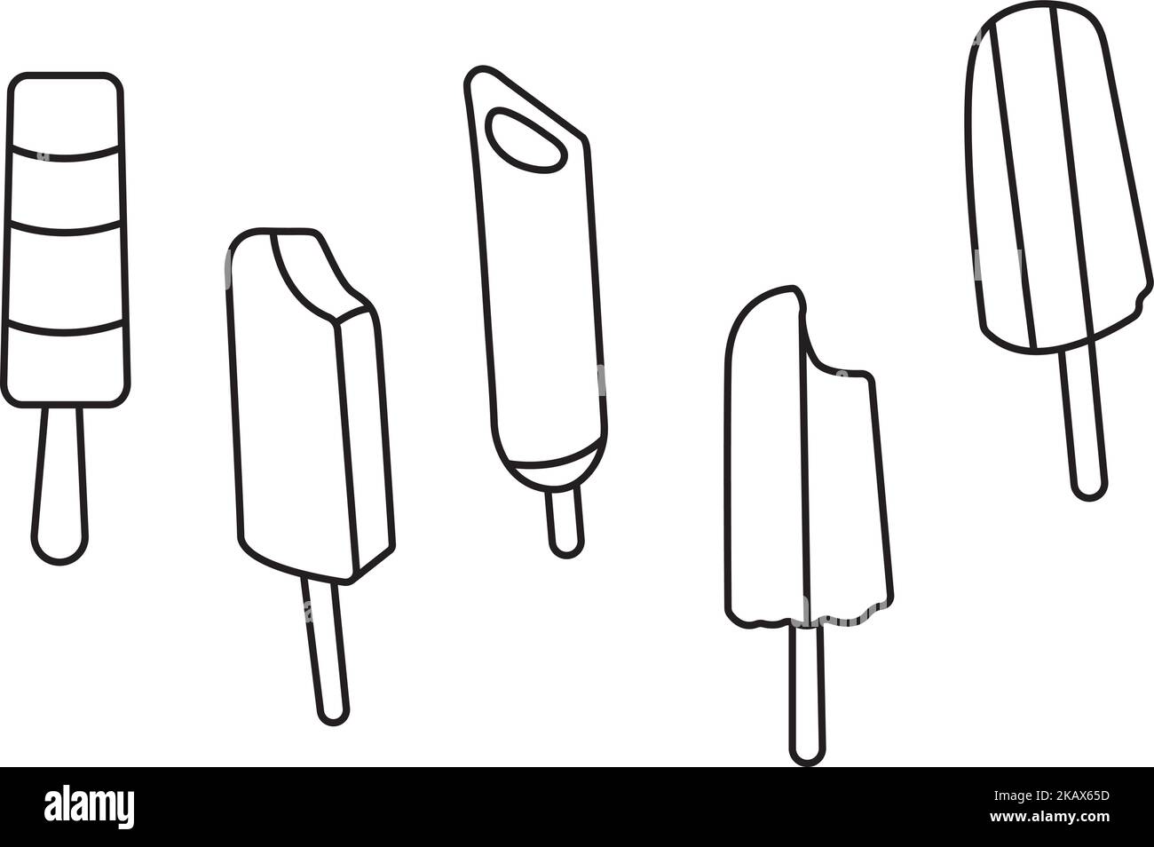A vector illustration of ice creams Stock Vector Image & Art - Alamy