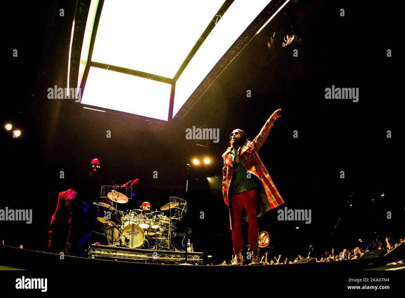 Jared Leto of the american rock band Thirty Seconds To Mars performing live at Unipol Arena in Bologna, Italy on March 17, 2018. (Photo by Roberto Finizio/NurPhoto) Stock Photo