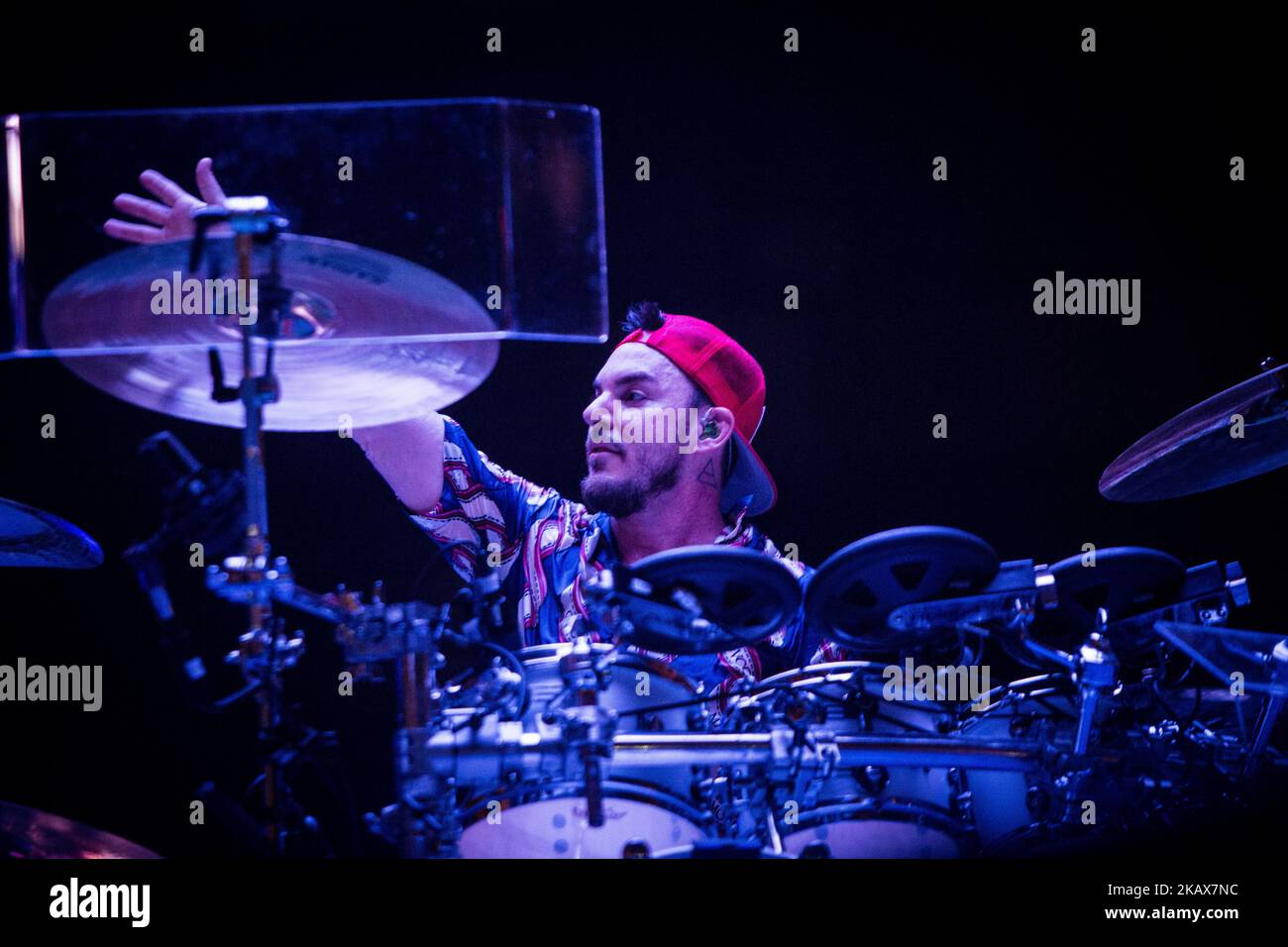 Shannon Leto of the american rock band Thirty Seconds To Mars performing live at Unipol Arena in Bologna, Italy on March 17, 2018. (Photo by Roberto Finizio/NurPhoto) Stock Photo