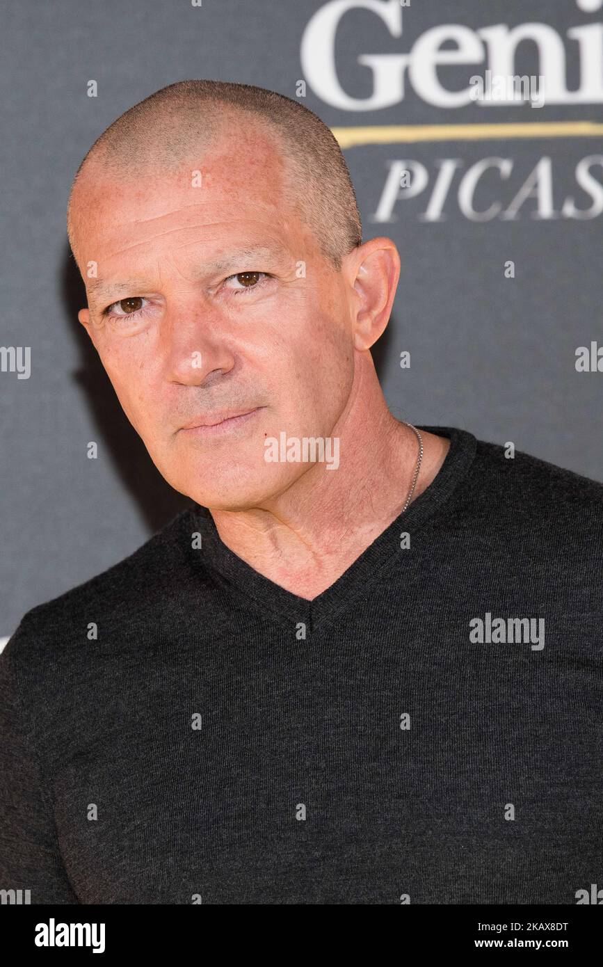 Antonio Banderas attends the 'Genius: Picasso' serie photocall at Westin Palace hotel in Madrid, Spain on March 21, 2018.(Photo by Gabriel Maseda/NurPhoto) Stock Photo