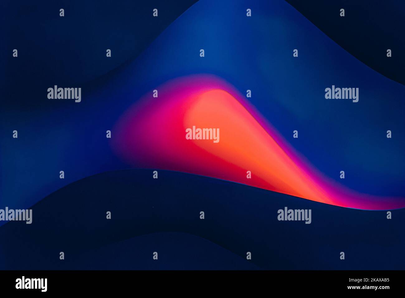A digital render of an abstract glowing red blue background for ...