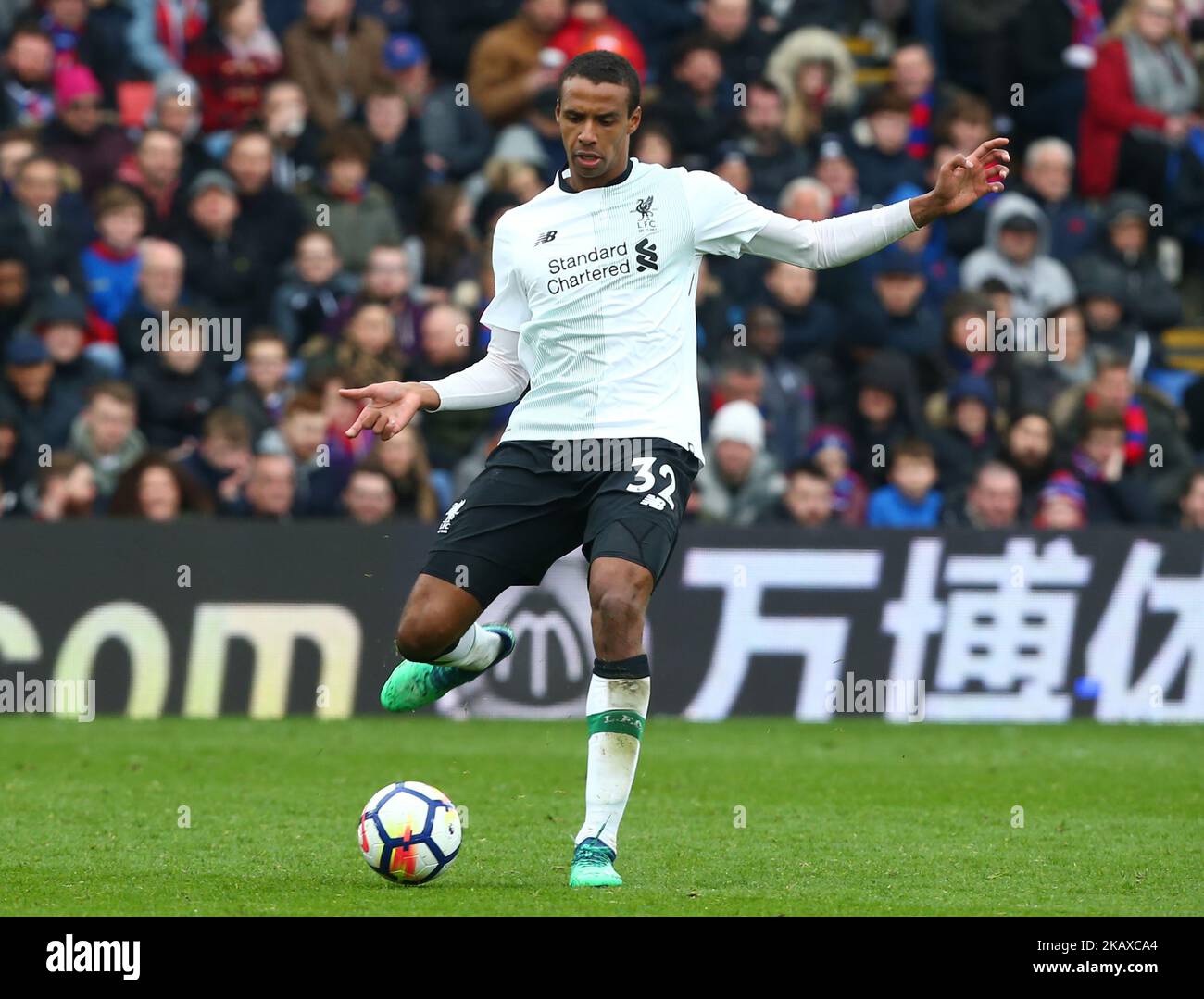 Liverpool's Joel Matip during the Premiership League match between Crystal Palace and Liverpool at Wembley, London, England on 31 March 2018. (Photo by Kieran Galvin/NurPhoto)  Stock Photo