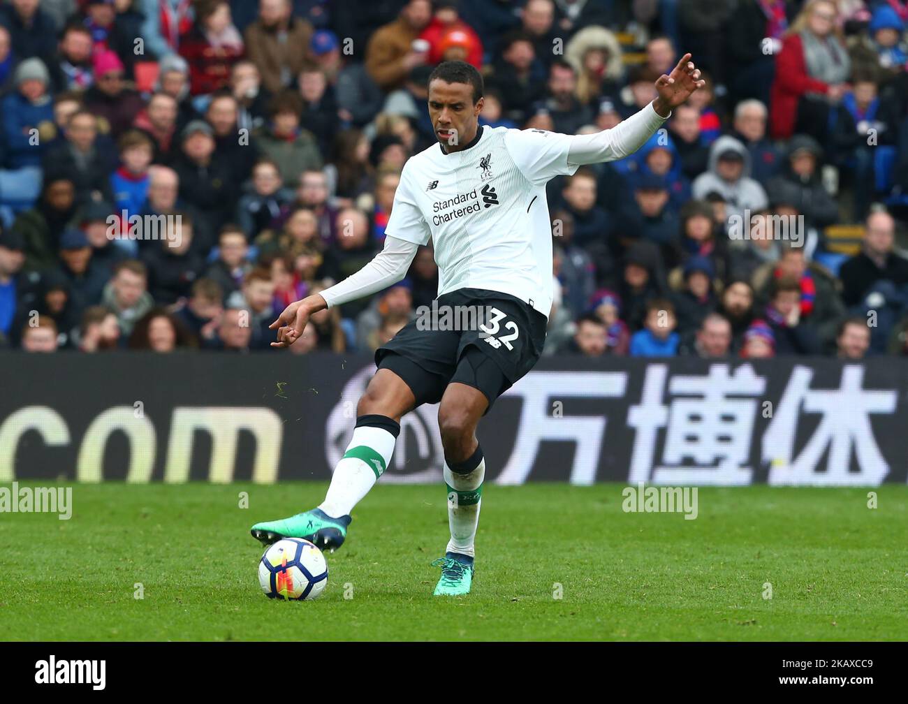 Liverpool's Joel Matip during the Premiership League match between Crystal Palace and Liverpool at Wembley, London, England on 31 March 2018. (Photo by Kieran Galvin/NurPhoto)  Stock Photo
