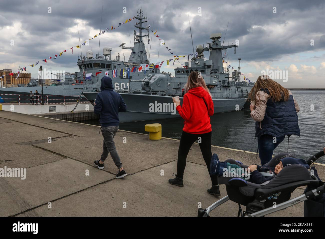 Polish Orkan-class fast attack craft ORP Piorun (422) during Naval