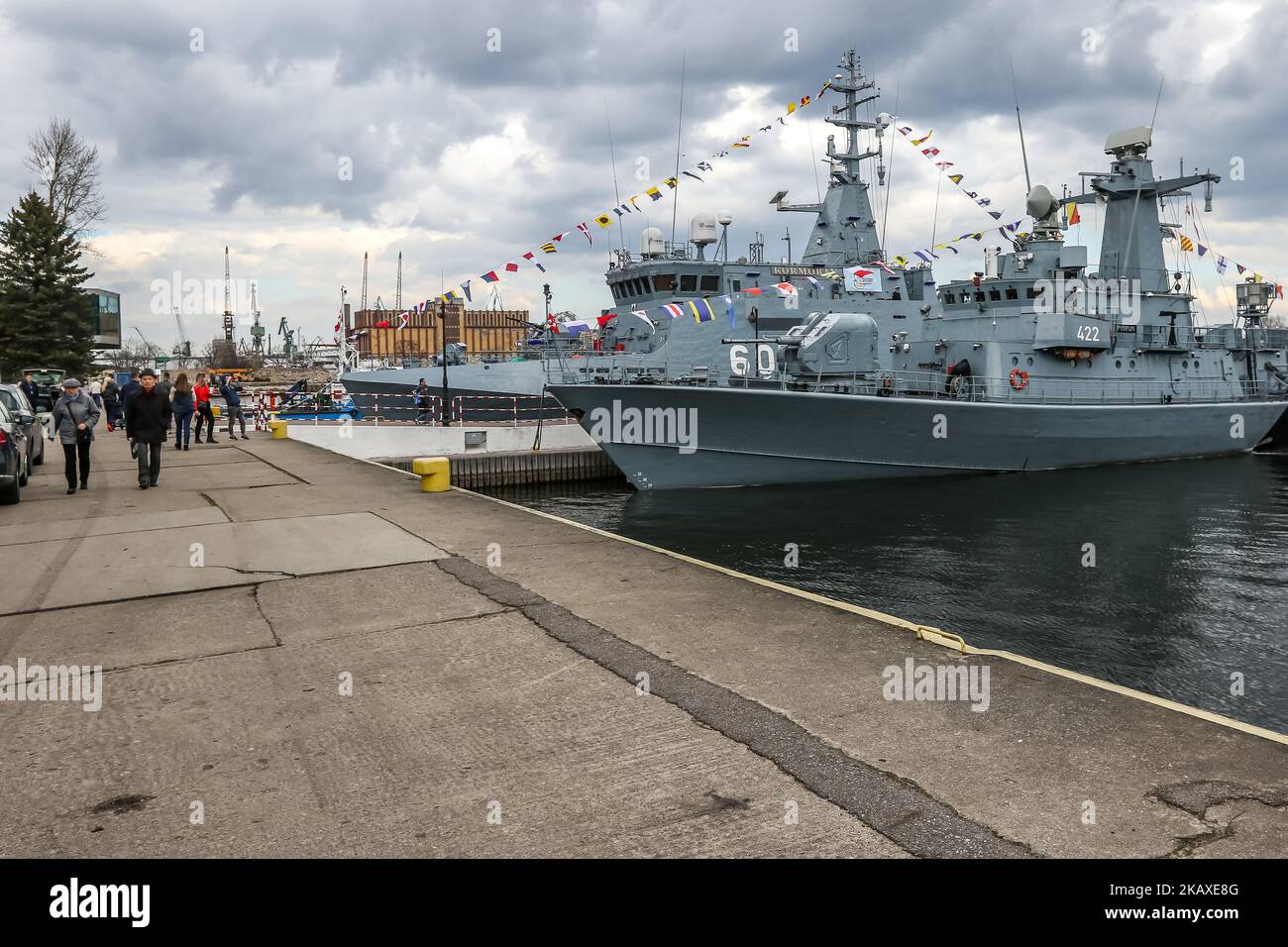 Polish Orkan-class fast attack craft ORP Piorun (422) during Naval