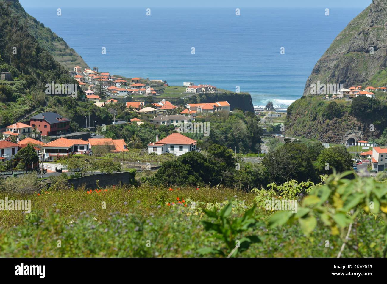 A picturesque view of Sao Vicente, a municipality along the north-west ...