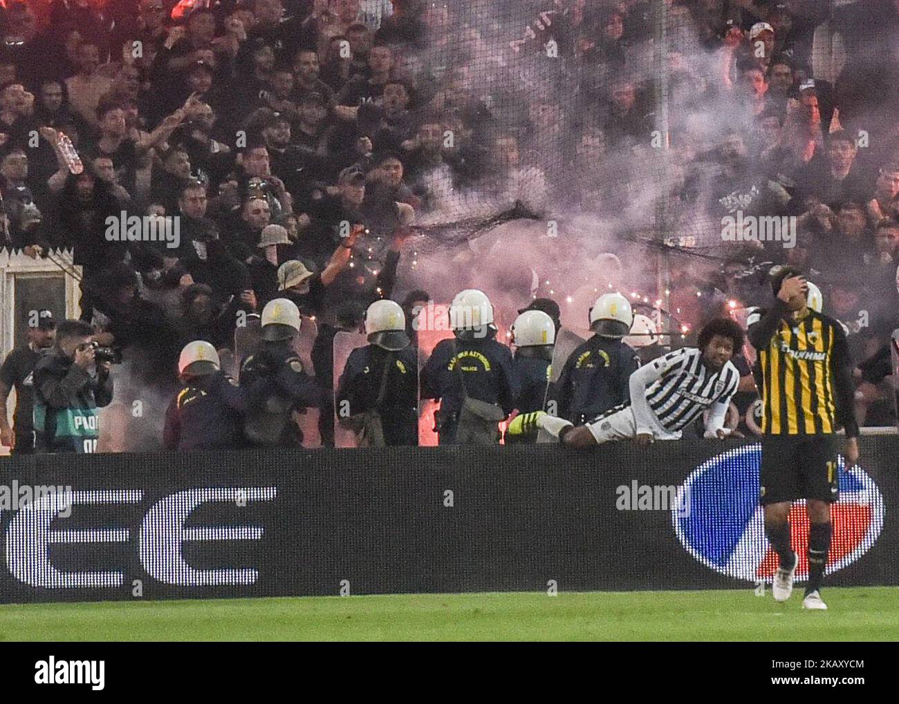 Aek athens f c fans hi-res stock photography and images - Alamy