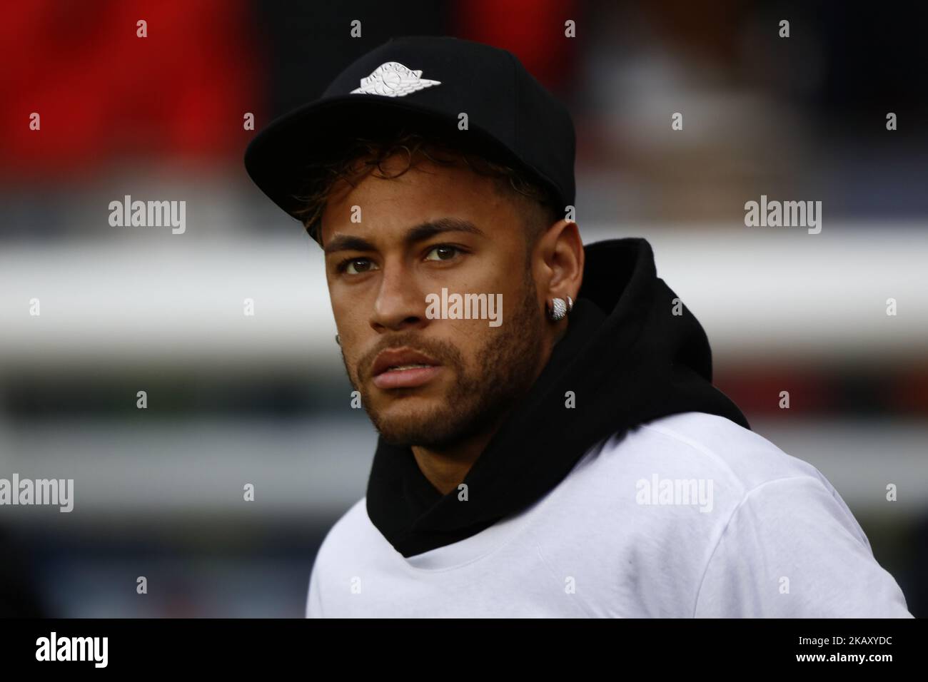 Neymar Jr of PSG attends the Ligue 1 match between Paris Saint Germain and  Stade Rennes