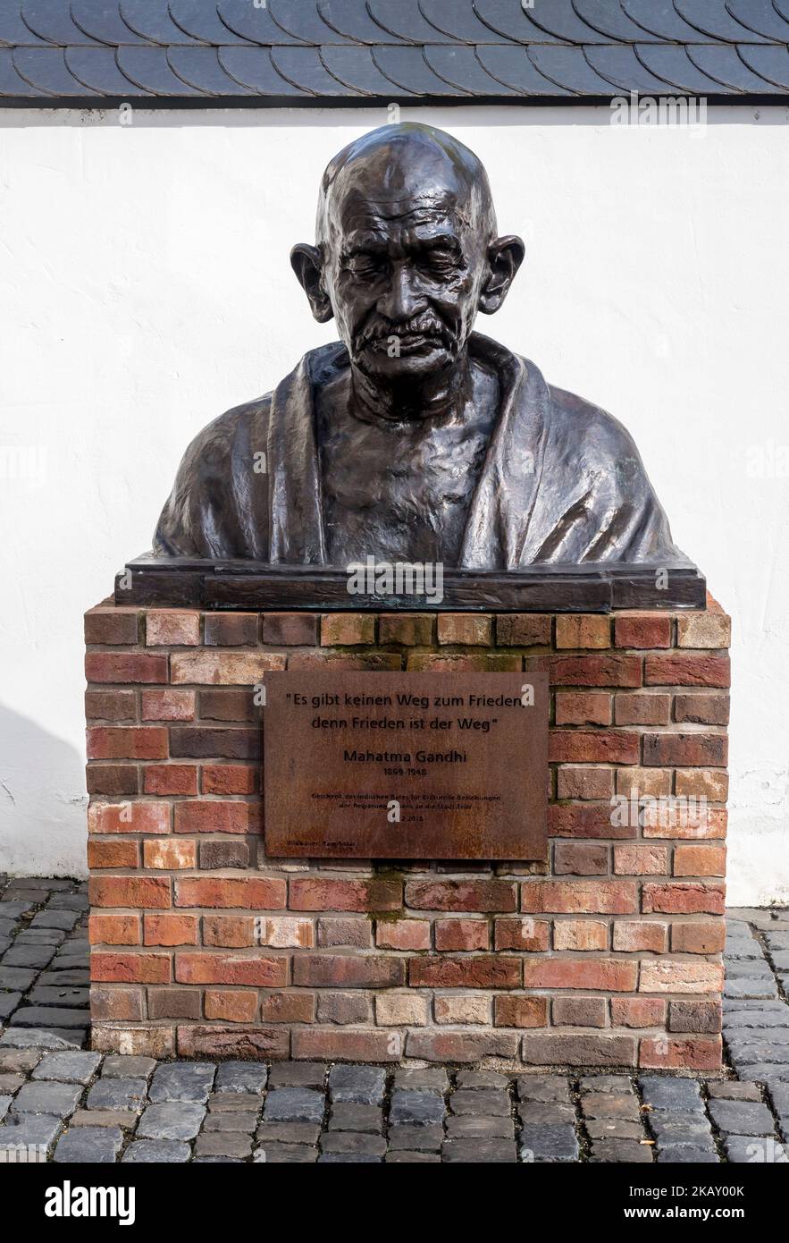 Mahatma Gandhi sculpture, Trier, Germany Stock Photo Alamy