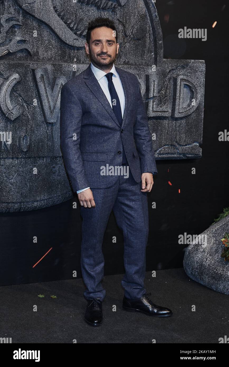 J. A. Bayona attends the 'Jurassic World: Fallen Kingdom' premiere at Wizink Center in Madrid on May 21, 2018 (Photo by Gabriel Maseda/NurPhoto) Stock Photo