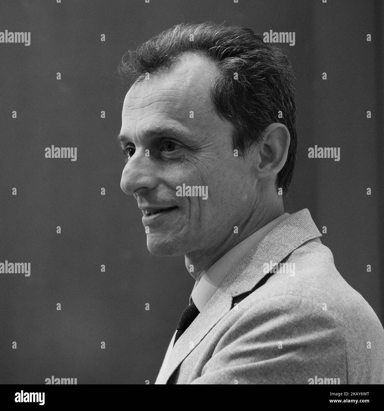 Astronaut Pedro Duque offers a lecture about his experience with the Cosmos at the National Library of Spain. in Madrid. June 4, 2018 (Photo by Oscar Gonzalez/NurPhoto) Stock Photo