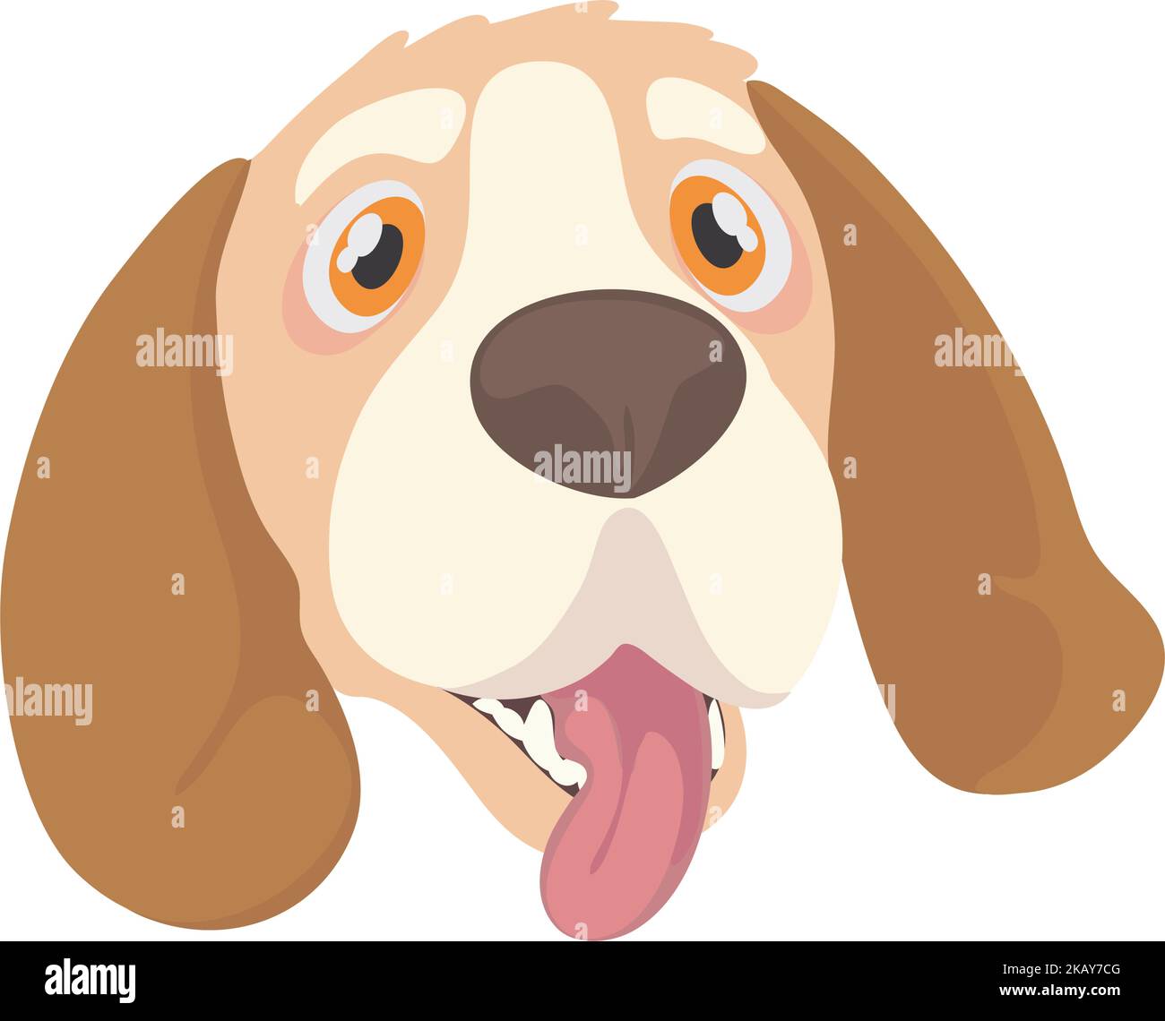 brown dog face Stock Vector Image & Art - Alamy