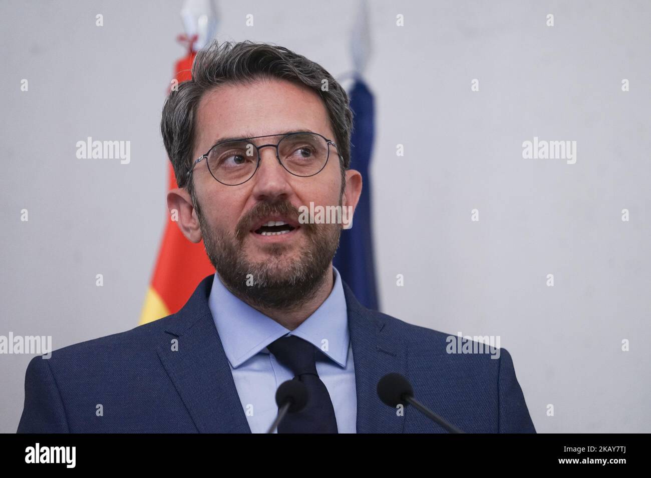 New Spanish Culture and Sports Minister, Maxim Huerta during the  traditional ceremony of transfer of powers at Culture Ministry, in Madrid,  Spain, 07 June 2018. (Photo by Oscar Gonzalez/NurPhoto Stock Photo - Alamy