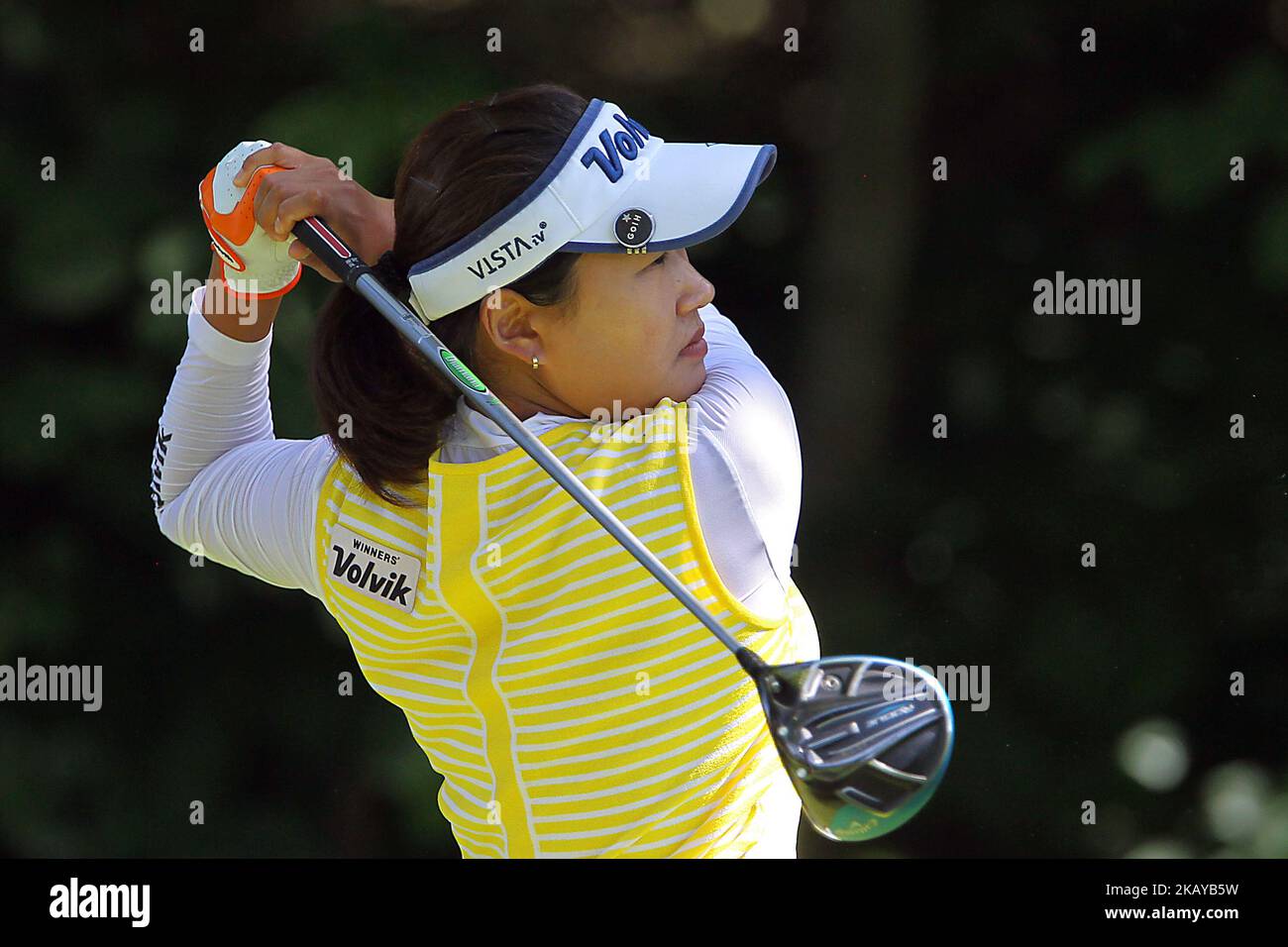 Ilhee Lee of Seoul, Republic of Korea, during the first round of the Meijer LPGA Classic golf tournament at Blythefield Country Club in Belmont, MI, USA Thursday, June 14, 2018. (Photo by Amy Lemus/NurPhoto) Stock Photo