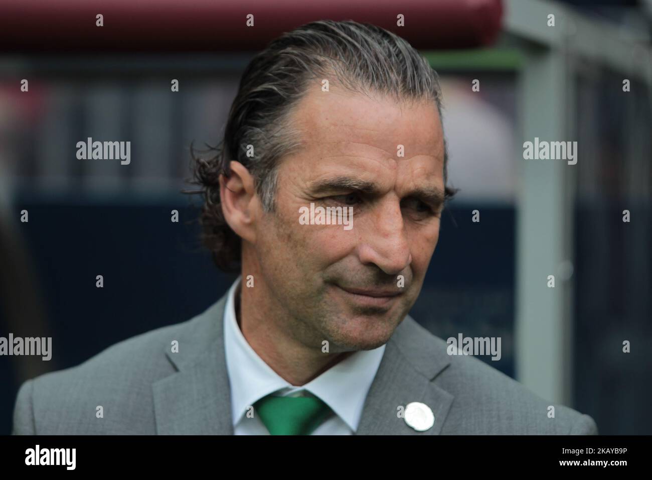 head coach Juan Antonio Pizzi of Saudi Arabia National team during Group A match between Russia and Saudi Arabia at the 2018 soccer World Cup at Luzhniki stadium in Moscow, Russia, Tuesday, June 14, 2018. (Photo by Anatolij Medved/NurPhoto) Stock Photo