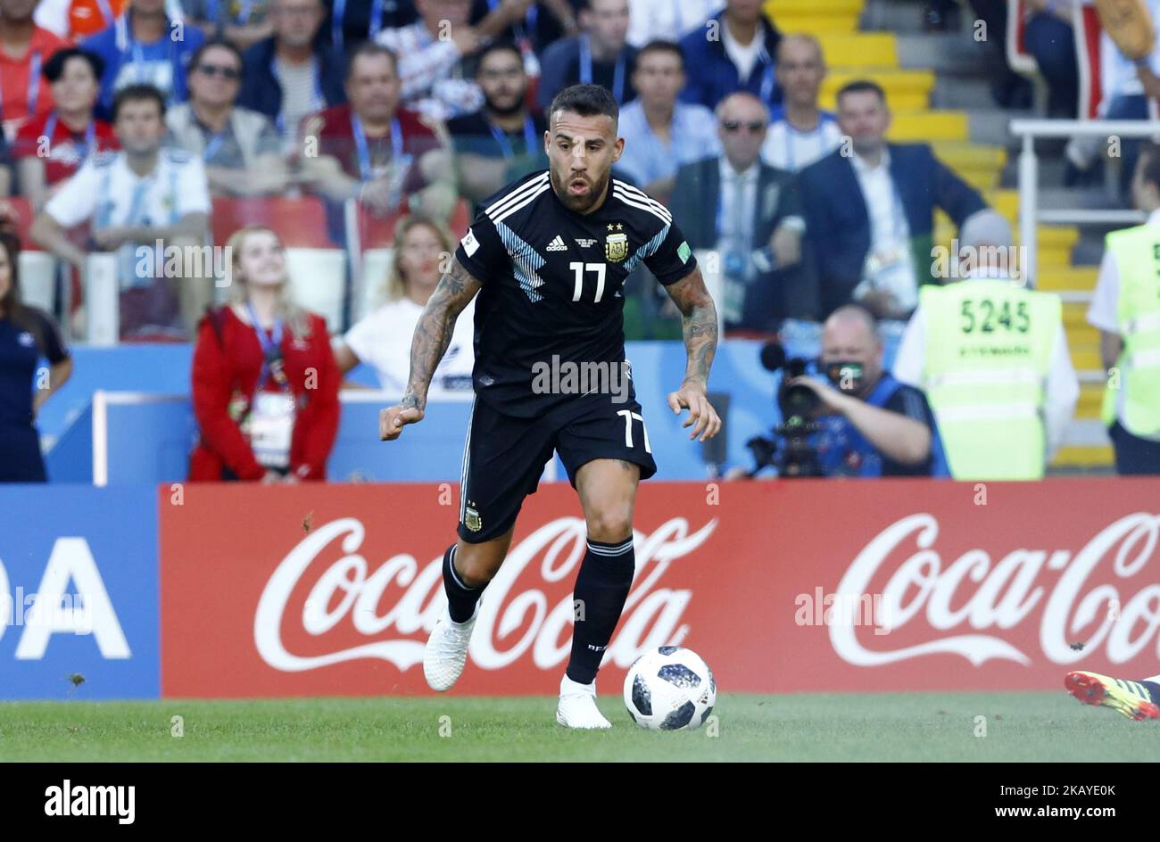 Group D Argetnina v Iceland - FIFA World Cup Russia 2018 Nicolas Otamendi (Argentina) at Spartak Stadium in Moscow, Russia on June 16, 2018. (Photo by Matteo Ciambelli/NurPhoto)  Stock Photo