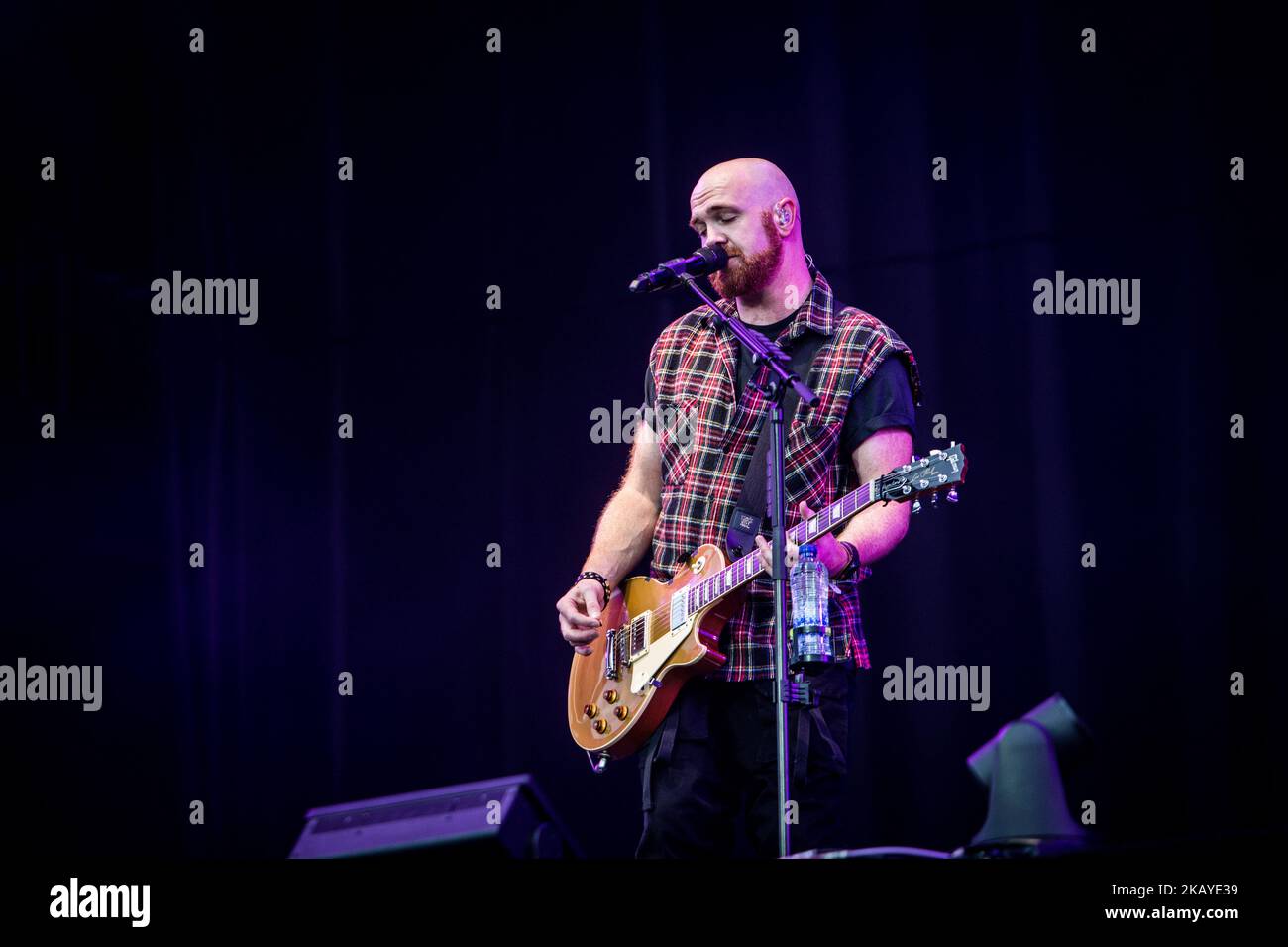 Mark Sheehan of the Script performing live at Pinkpop Festival 2018 in Landgraaf, Netherlands, on 16 June 2018. (Photo by Roberto Finizio/NurPhoto) Stock Photo