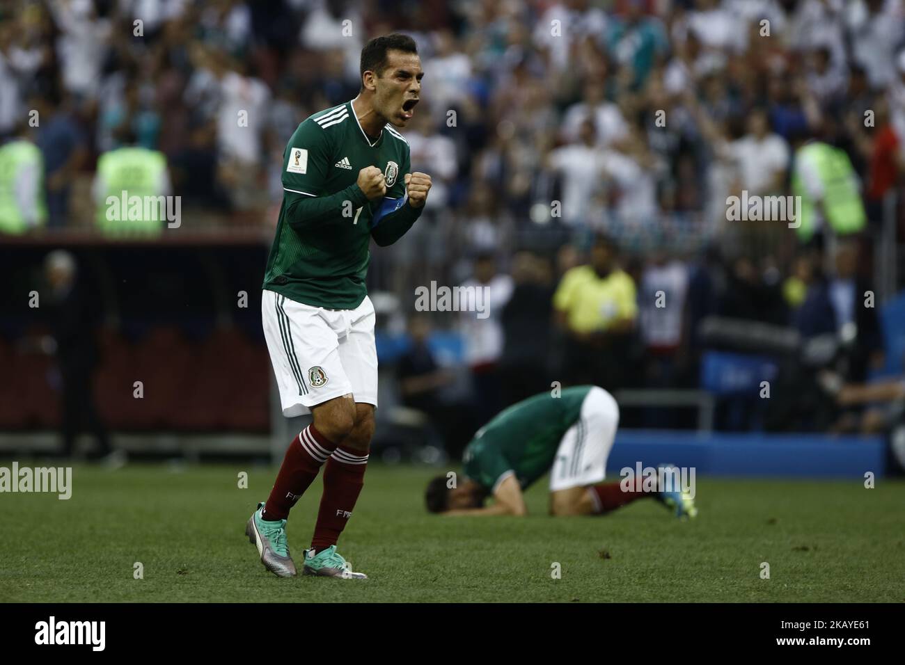 Rafael Marquez during the 2018 FIFA World Cup Russia group F match between Germany and Mexico at Luzhniki Stadium on June 17, 2018 in Moscow, Russia. (Photo by Mehdi Taamallah/NurPhoto) Stock Photo