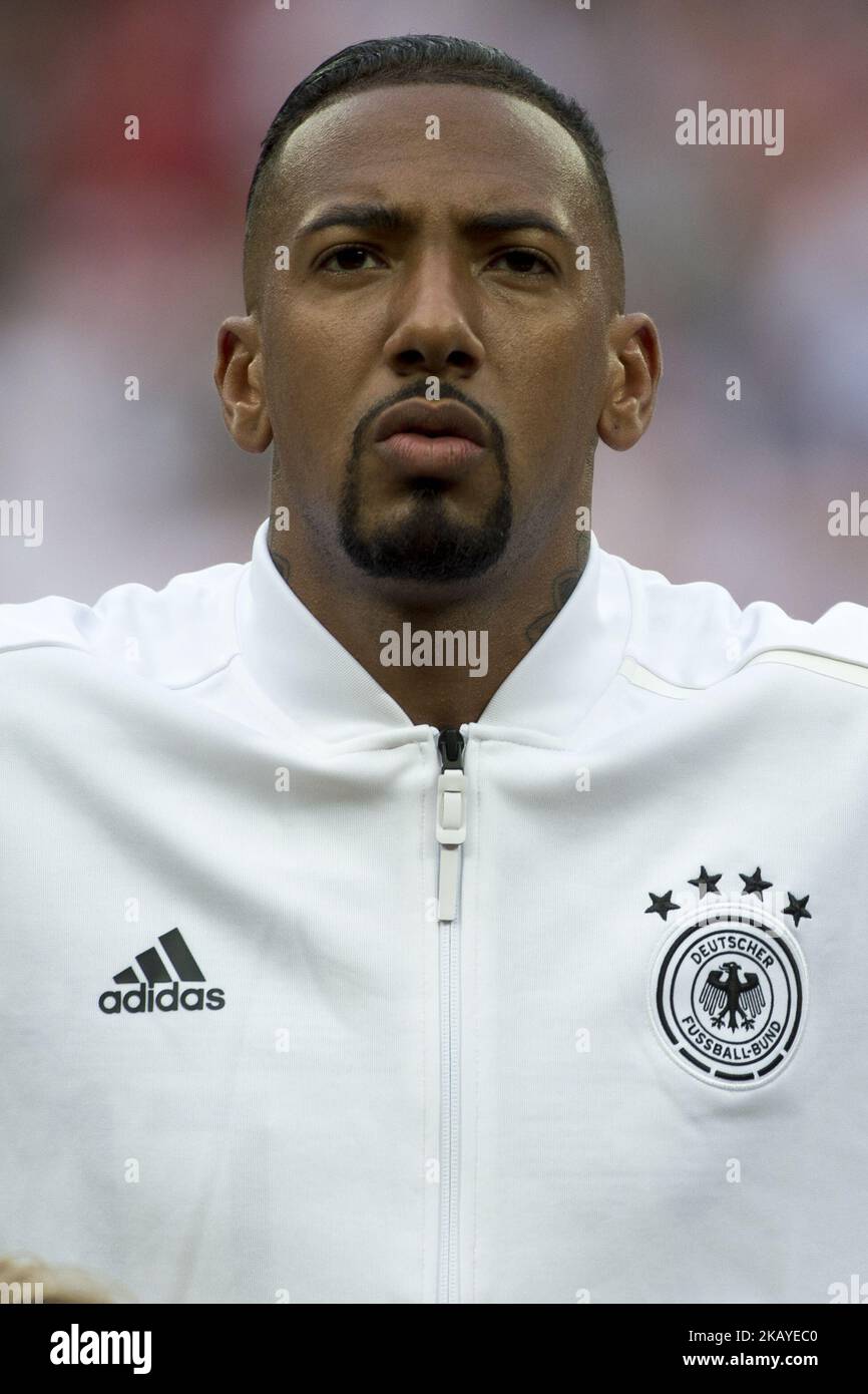 Jerome Boateng of Germany during the 2018 FIFA World Cup Russia Group F match between Germany and Mexico at Luzhniki Stadium in Moscow, Russia on June 17, 2018 (Photo by Andrew Surma/NurPhoto) Stock Photo