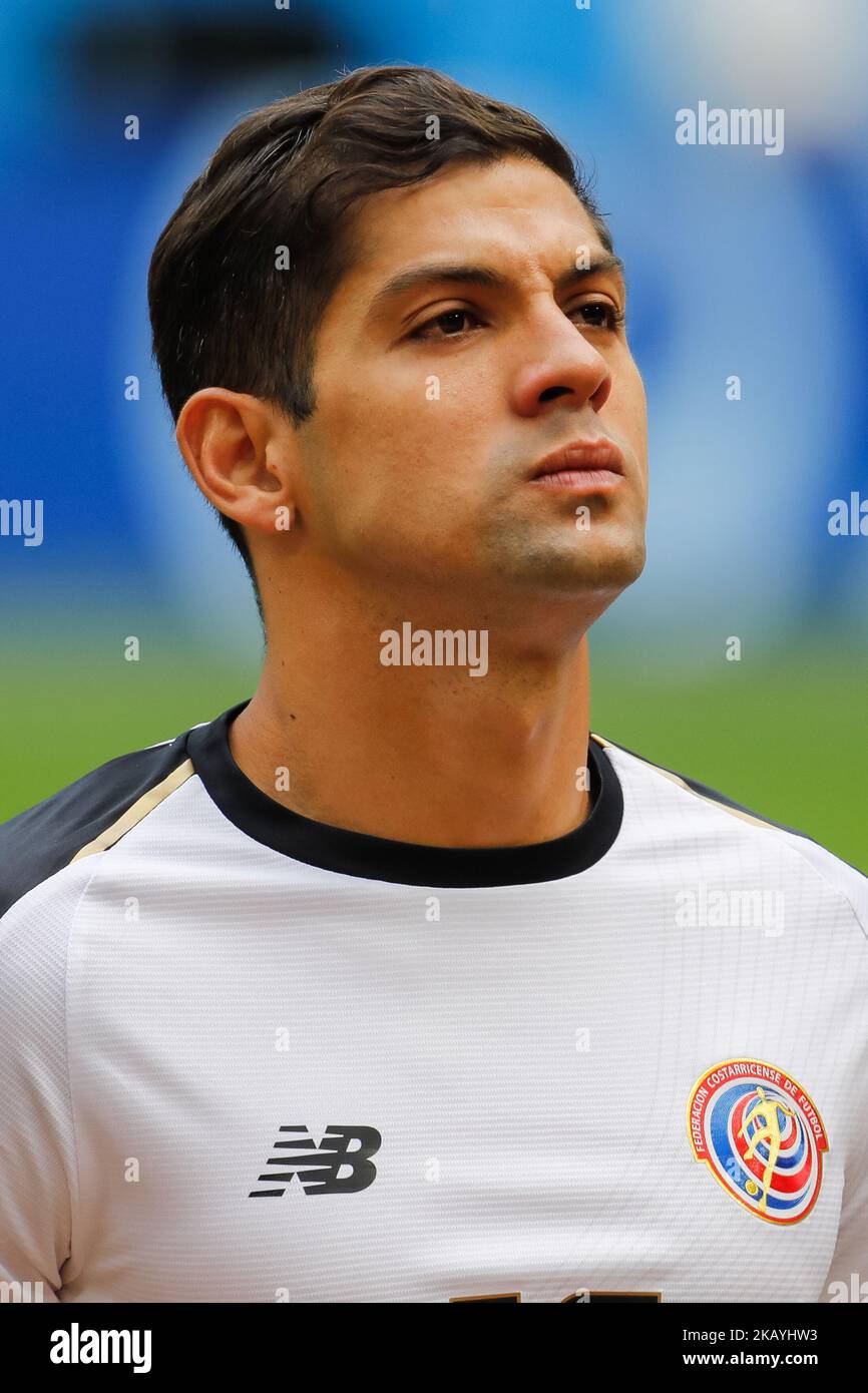 Cristian Gamboa of Costa Rica national team during the 2018 FIFA World Cup Russia group E match between Brazil and Costa Rica on June 22, 2018 at Saint Petersburg Stadium in Saint Petersburg, Russia. (Photo by Mike Kireev/NurPhoto) Stock Photo