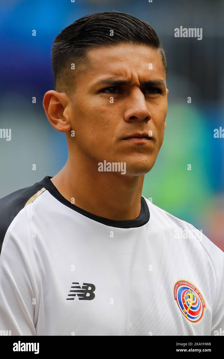 Celso Borges of Costa Rica national team during the 2018 FIFA World Cup Russia group E match between Brazil and Costa Rica on June 22, 2018 at Saint Petersburg Stadium in Saint Petersburg, Russia. (Photo by Mike Kireev/NurPhoto) Stock Photo