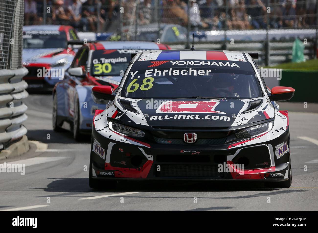 Yann Ehrlacher from France in Honda Civic Type R TCR of ALL-INKL.COM ...