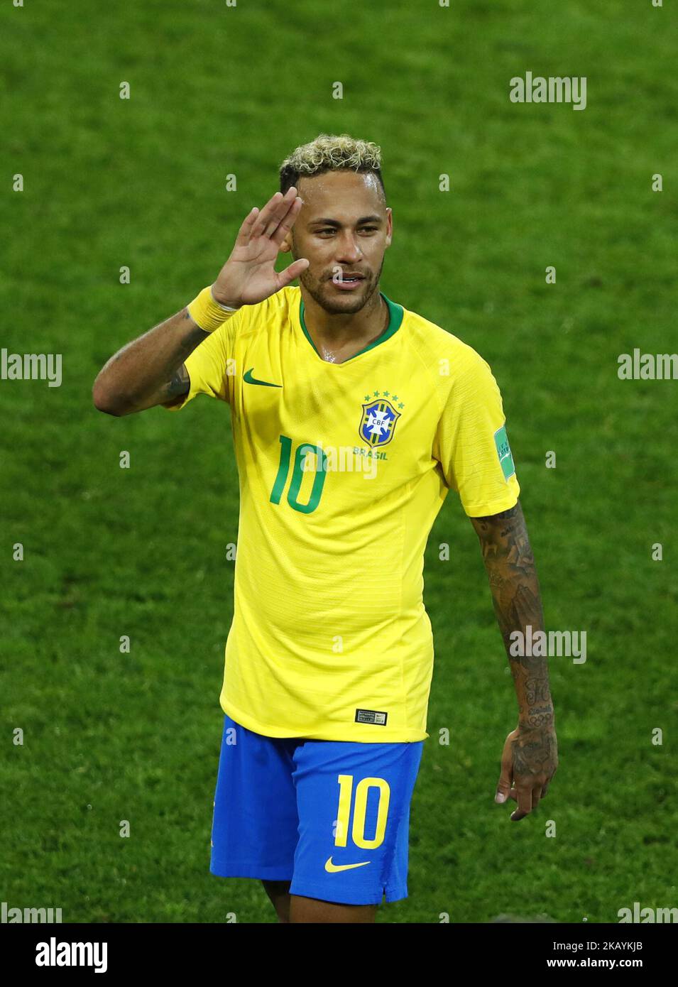 Group E Serbia v Brazil - FIFA World Cup Russia 2018 Neymar (Brazil) at Spartak Stadium in Moscow, Russia on June 27, 2018. (Photo by Matteo Ciambelli/NurPhoto)  Stock Photo