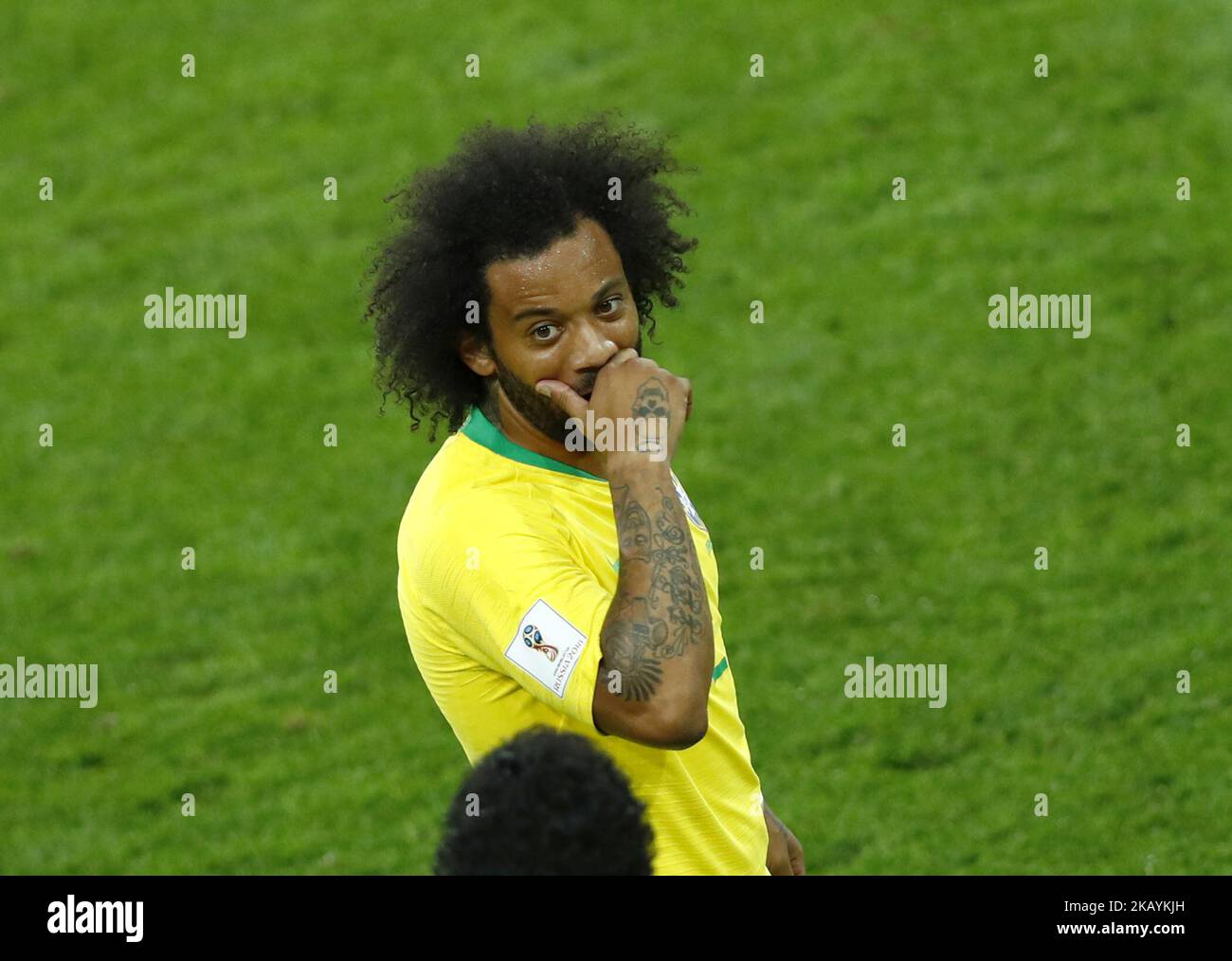 Group E Serbia v Brazil - FIFA World Cup Russia 2018 Marcelo (Brazil) at Spartak Stadium in Moscow, Russia on June 27, 2018. (Photo by Matteo Ciambelli/NurPhoto)  Stock Photo
