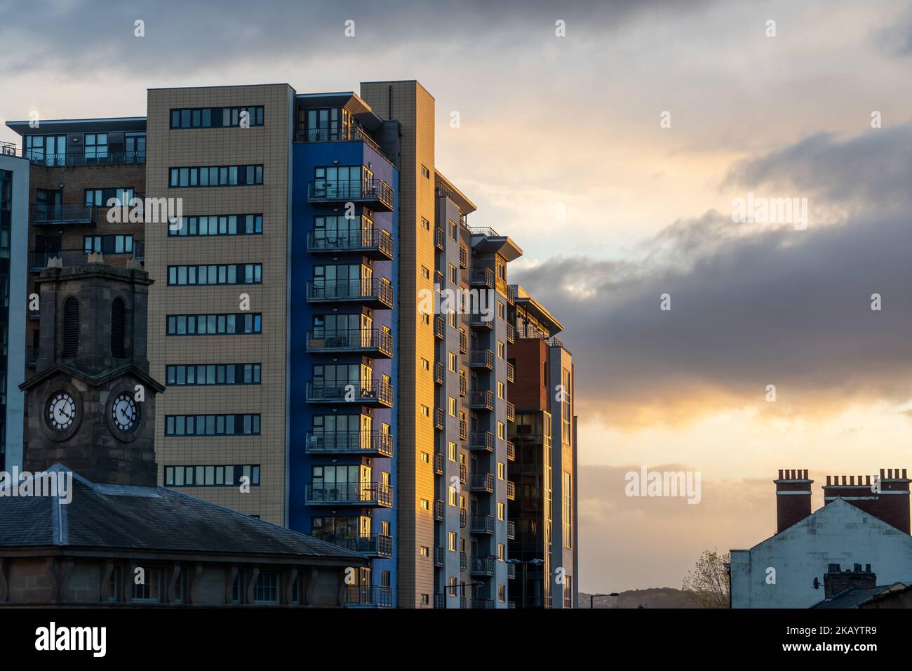 Exterior view of the St James Gate housing and office complex in the