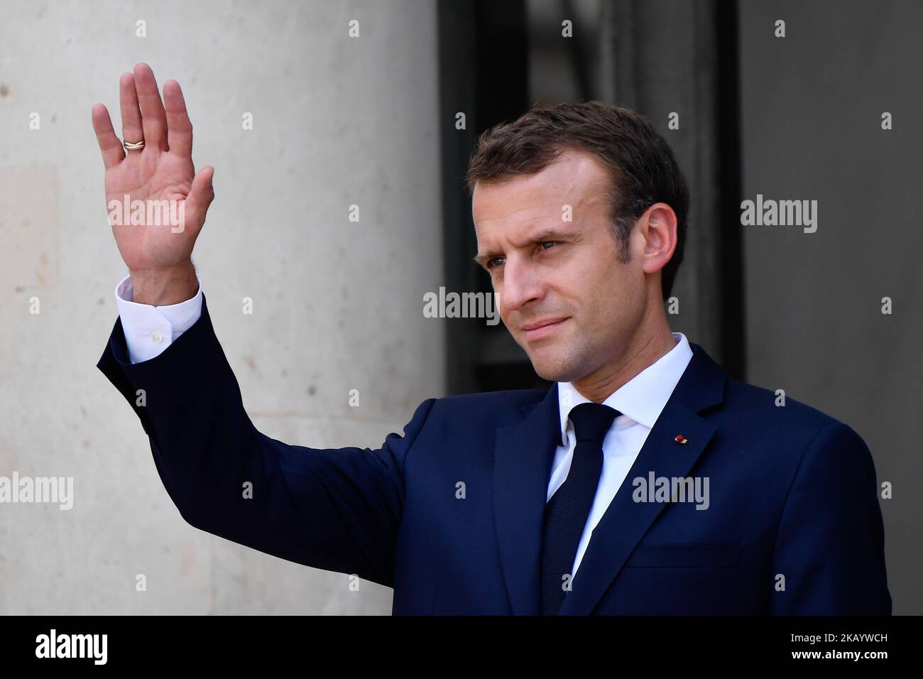 The President of the French Republic, Emmanuel Macron receives Sheikh Tamim bin Hamad Al Thani The President of the French Republic, Emmanuel Macron receives Sheikh Tamim bin Hamad Al Thani