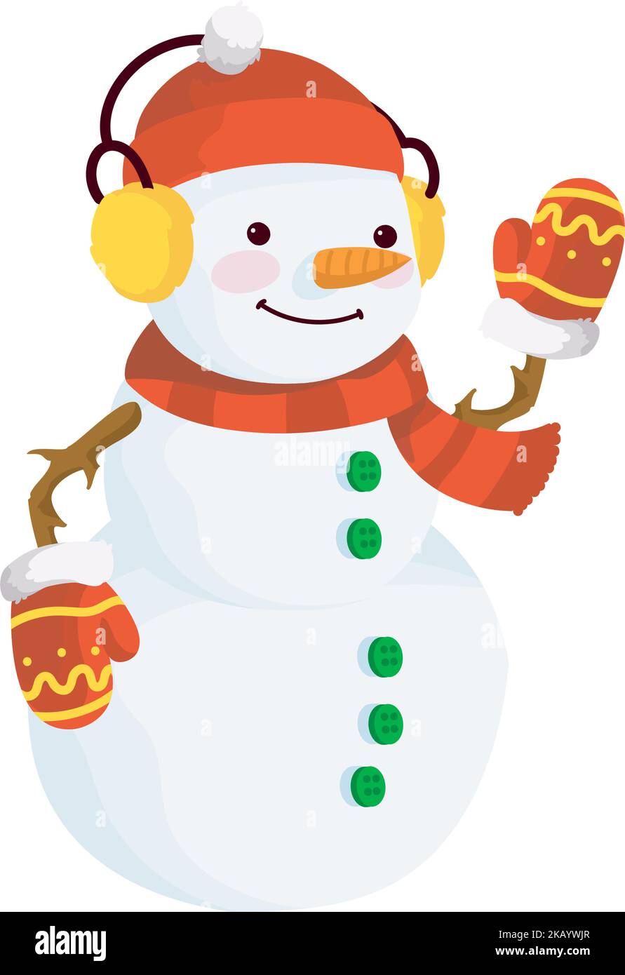 happy snowman illustration Stock Vector Image & Art - Alamy