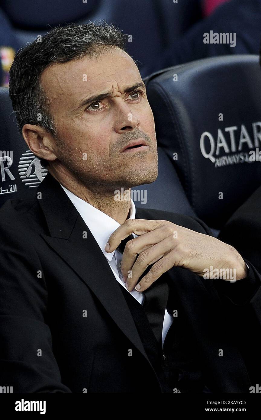 Luis Enrique, new Spanish National Team coach, during a F.C.Barcelona