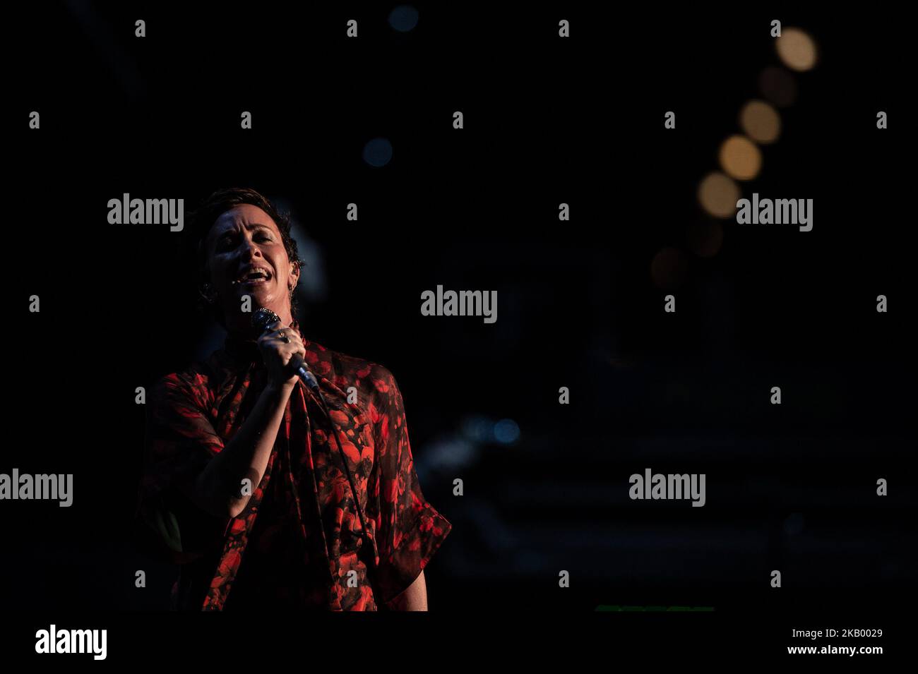 Canadian singer and songwriter Alanis Morissette performing live on