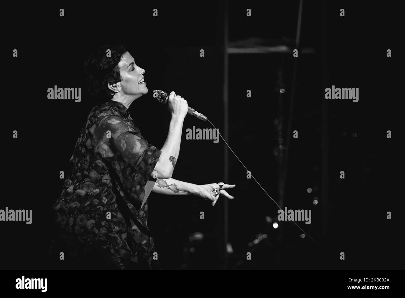 Canadian singer and songwriter Alanis Morissette performing live on