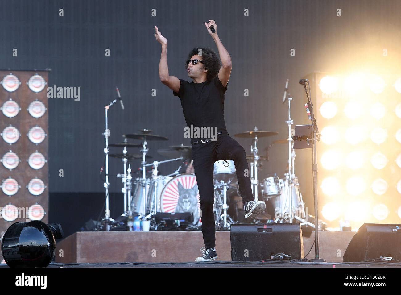 US rock band Alice in Chains performs at the NOS Alive 2018 music festival in Lisbon, Portugal, on July 14, 2018. ( Photo by Pedro Fiúza/NurPhoto) Stock Photo