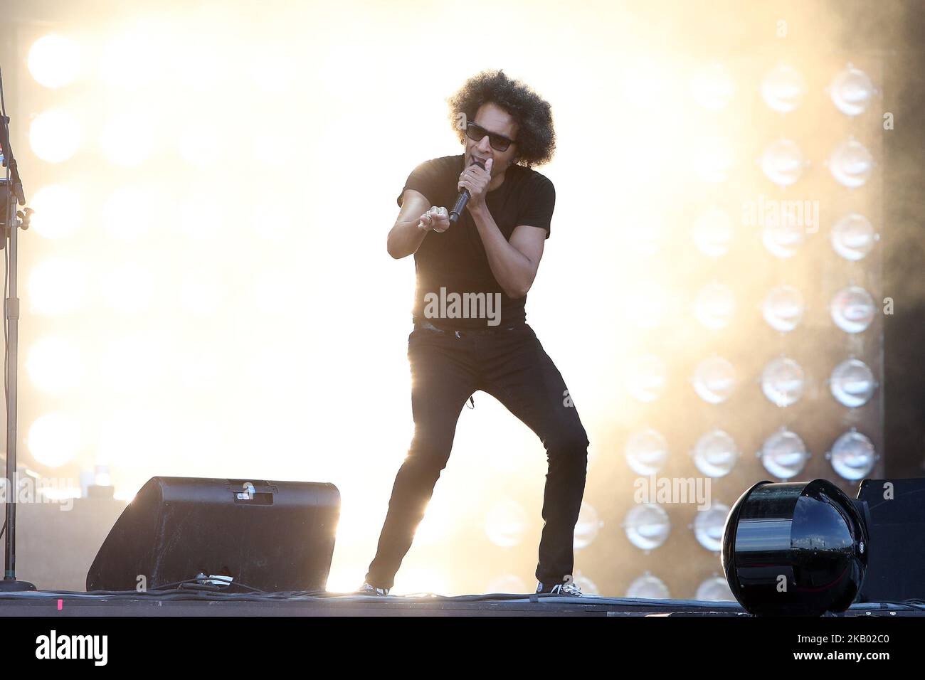 US rock band Alice in Chains performs at the NOS Alive 2018 music festival in Lisbon, Portugal, on July 14, 2018. ( Photo by Pedro Fiúza/NurPhoto) Stock Photo