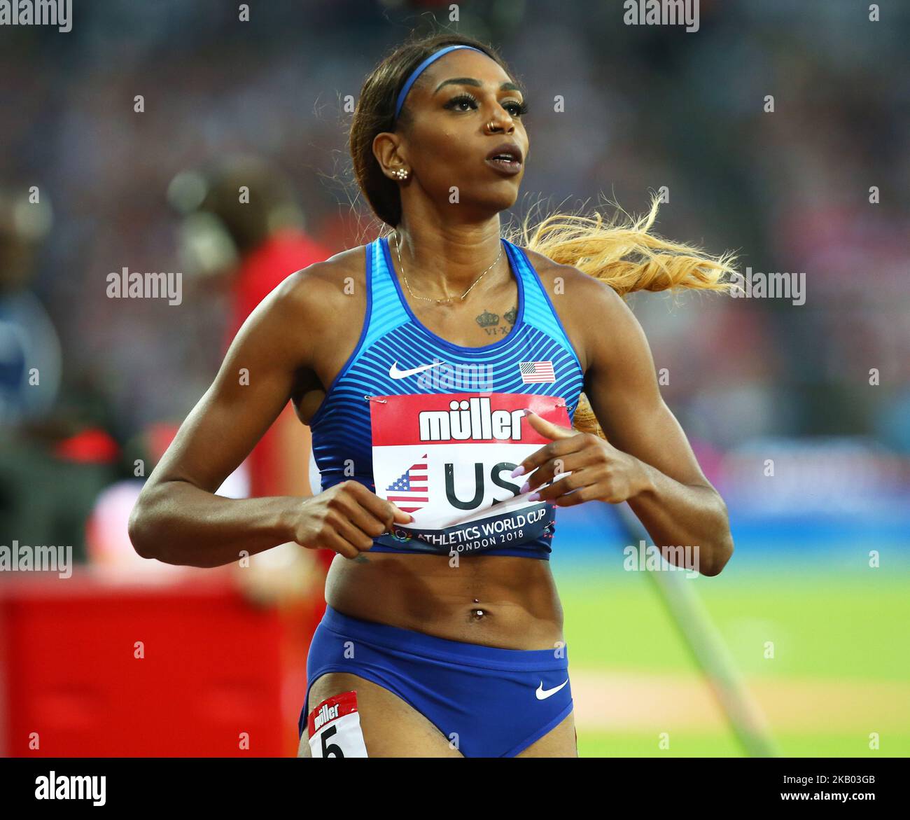 Raevyn Rogers of USA winner of the 800m Women during Athletics World